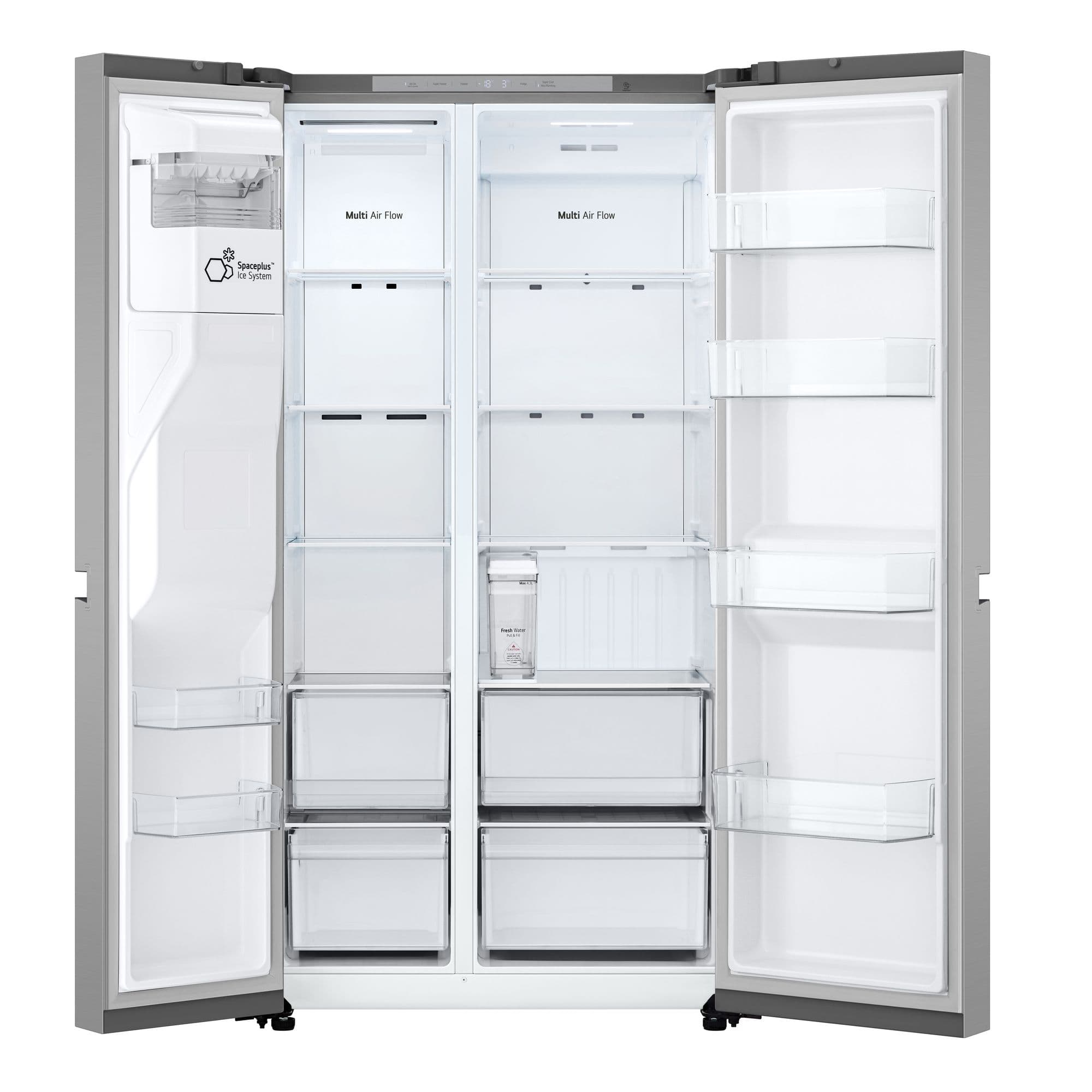 LG GSLC41PYPE Amerikaanse Koelkast Side-by-Side 641 l – Water-/ijsdispenser (geen wateraansluiting nodig), NoFrost