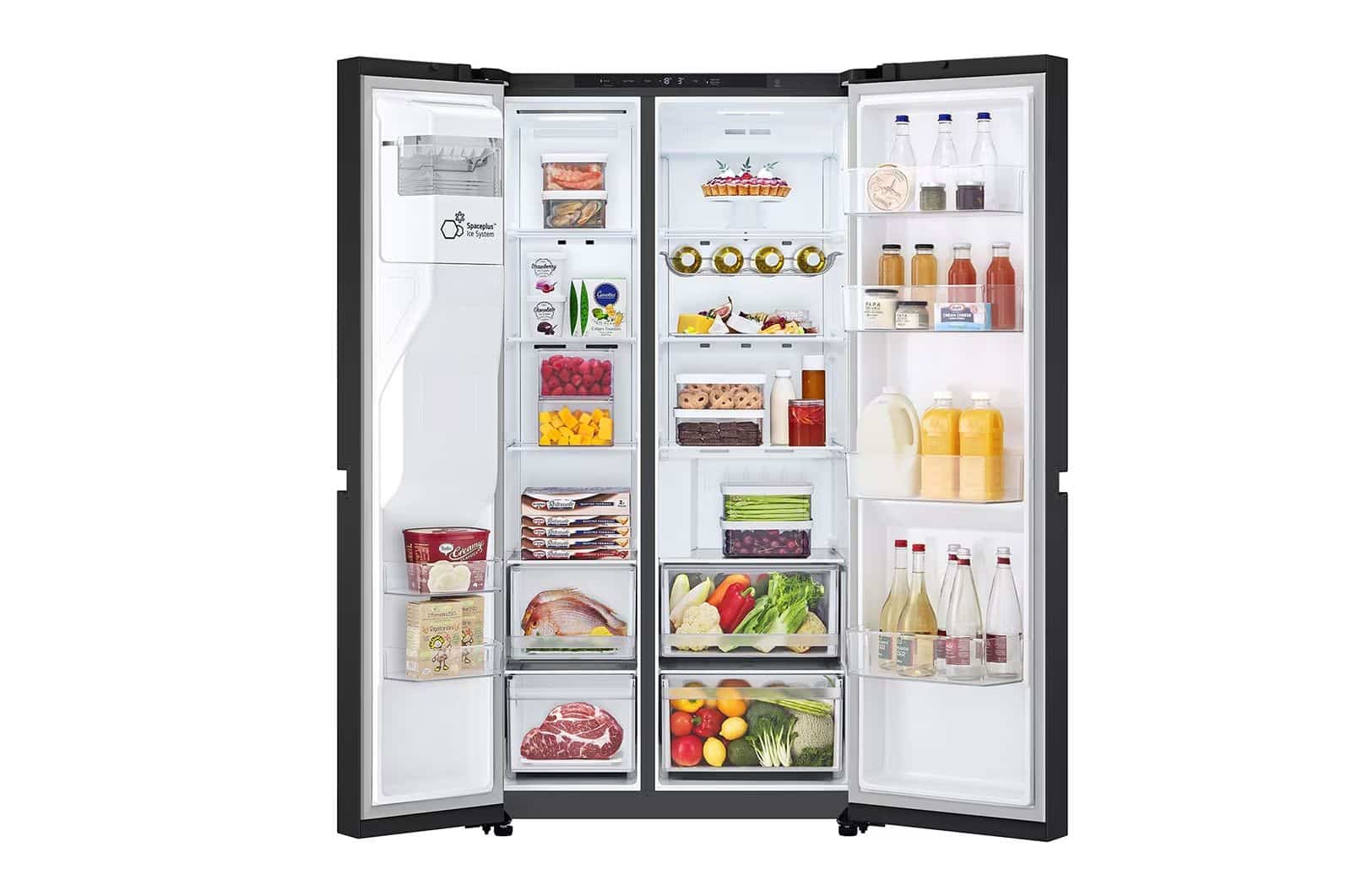 LG GSLC40EPPE Amerikaanse Koelkast Side-by-Side 638 l – Water-/ijsdispenser (geen wateraansluiting nodig), NoFrost