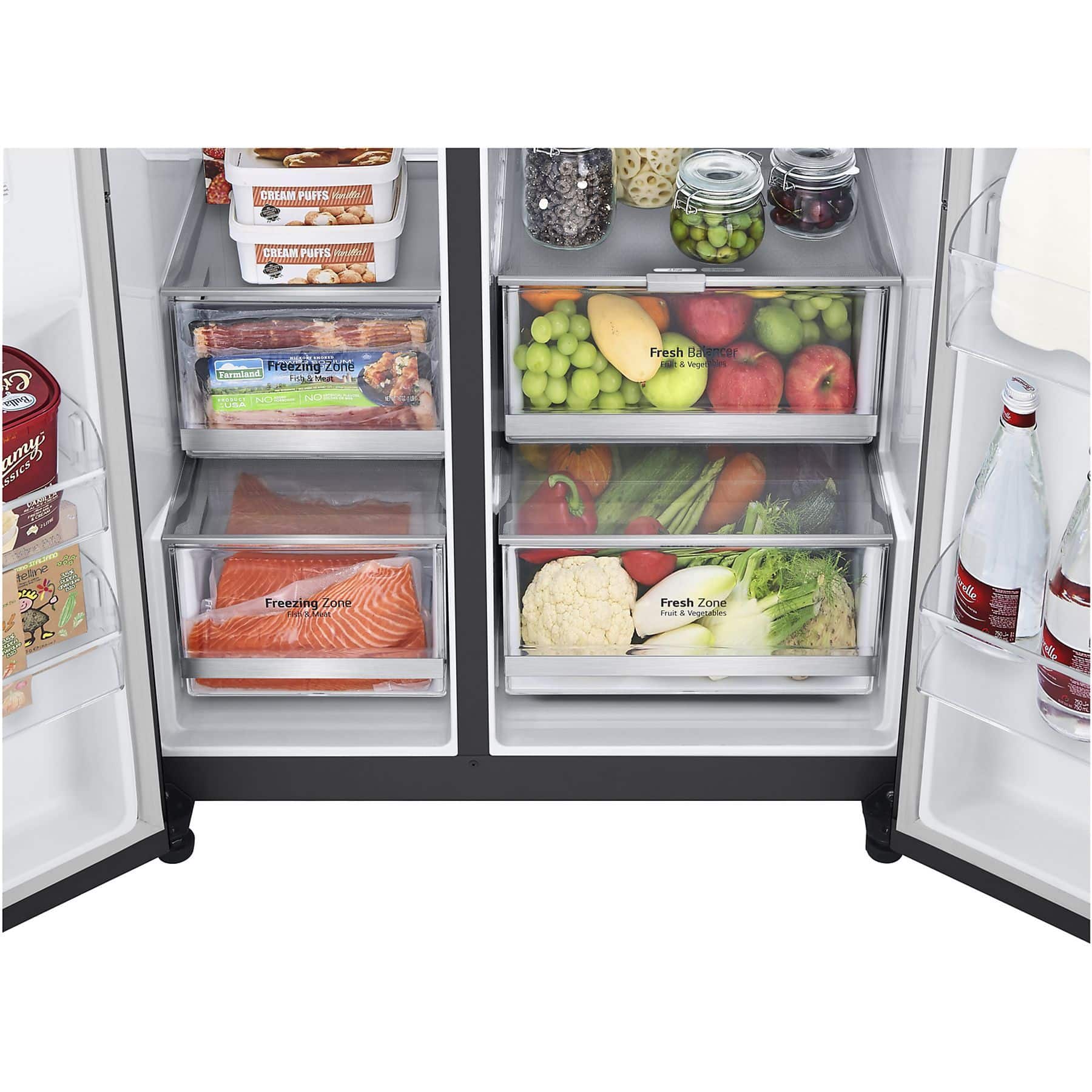 LG GSGV80EPLD Amerikaanse Koelkast Side-by-Side 635 l – DoorCooling+, NoFrost