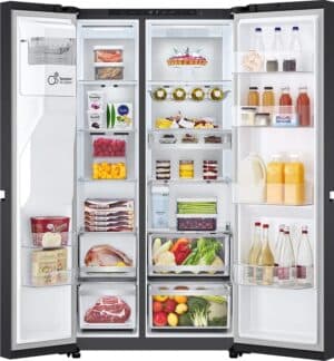 LG GSLE91EVAB Amerikaanse Koelkast Side-by-Side 623 l – Zwart, Energieklasse B