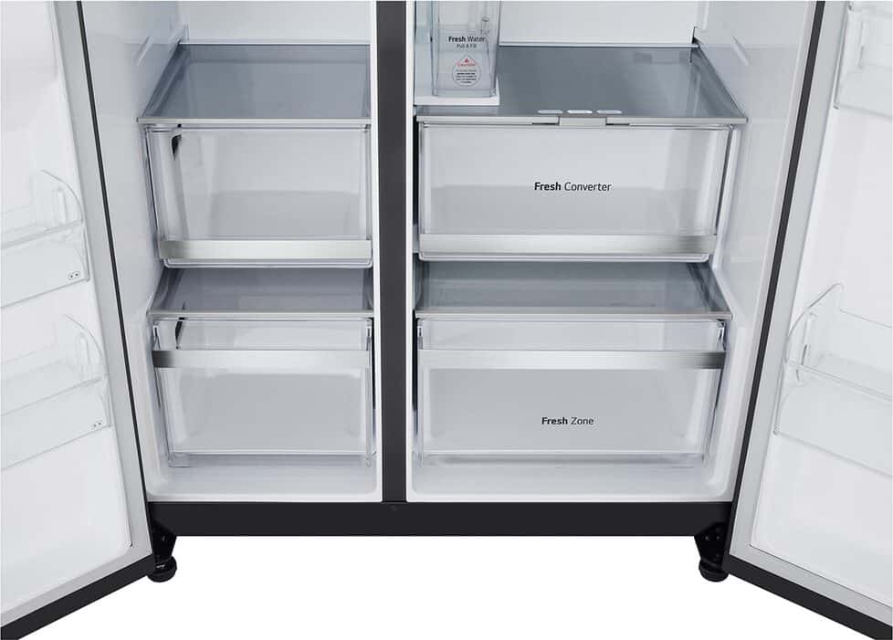 LG GSLE91EVAB Amerikaanse Koelkast Side-by-Side 623 l – Zwart, Energieklasse B