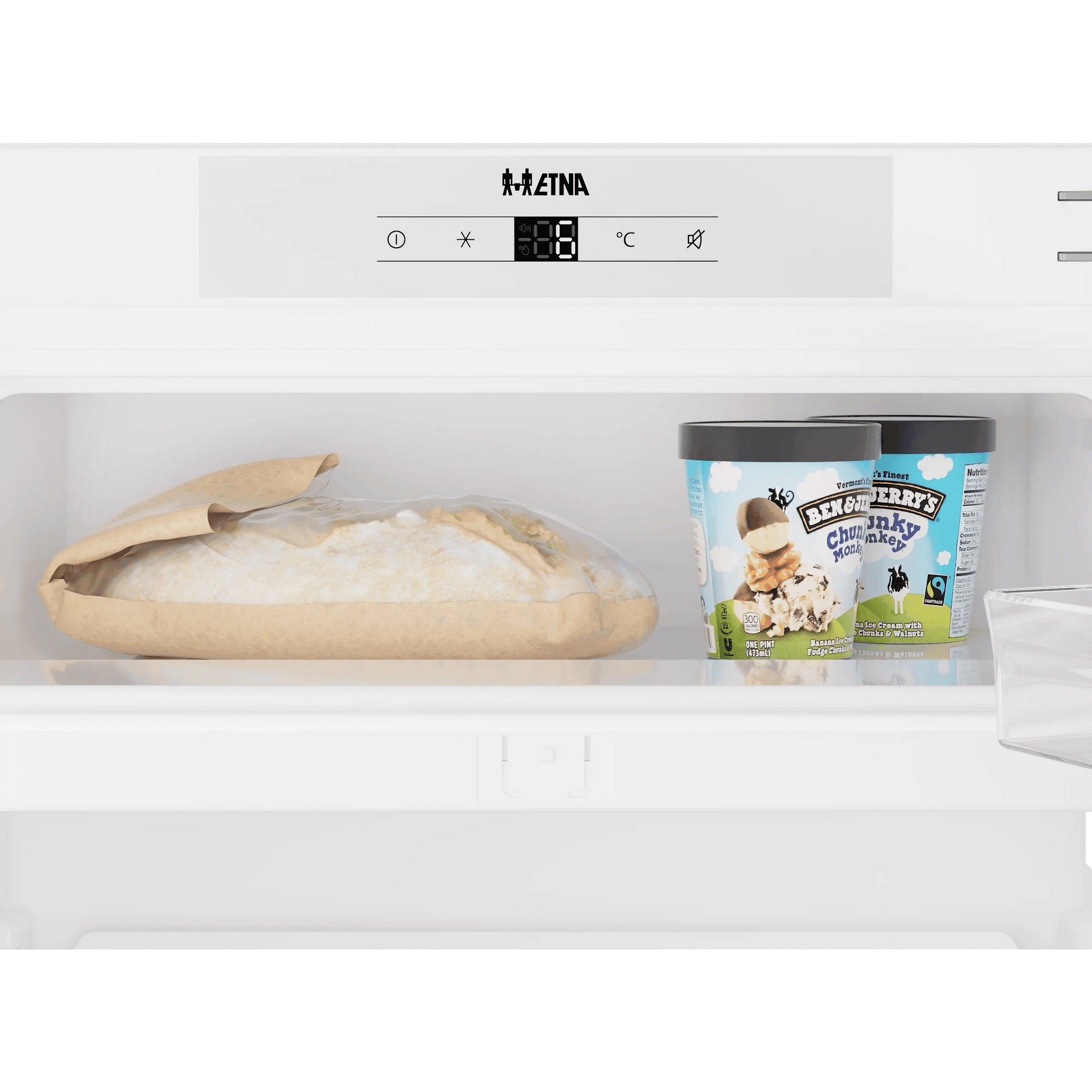 ETNA KVO682 Onderbouw Koelkast met Vriesvak 82 cm – Inbouw, Wit