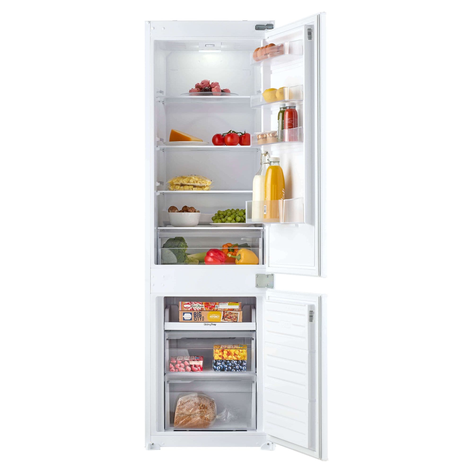 Inventum IKV1786S Inbouw Koel-vriescombinatie 251 l – Nis 178 cm, Sleepdeur