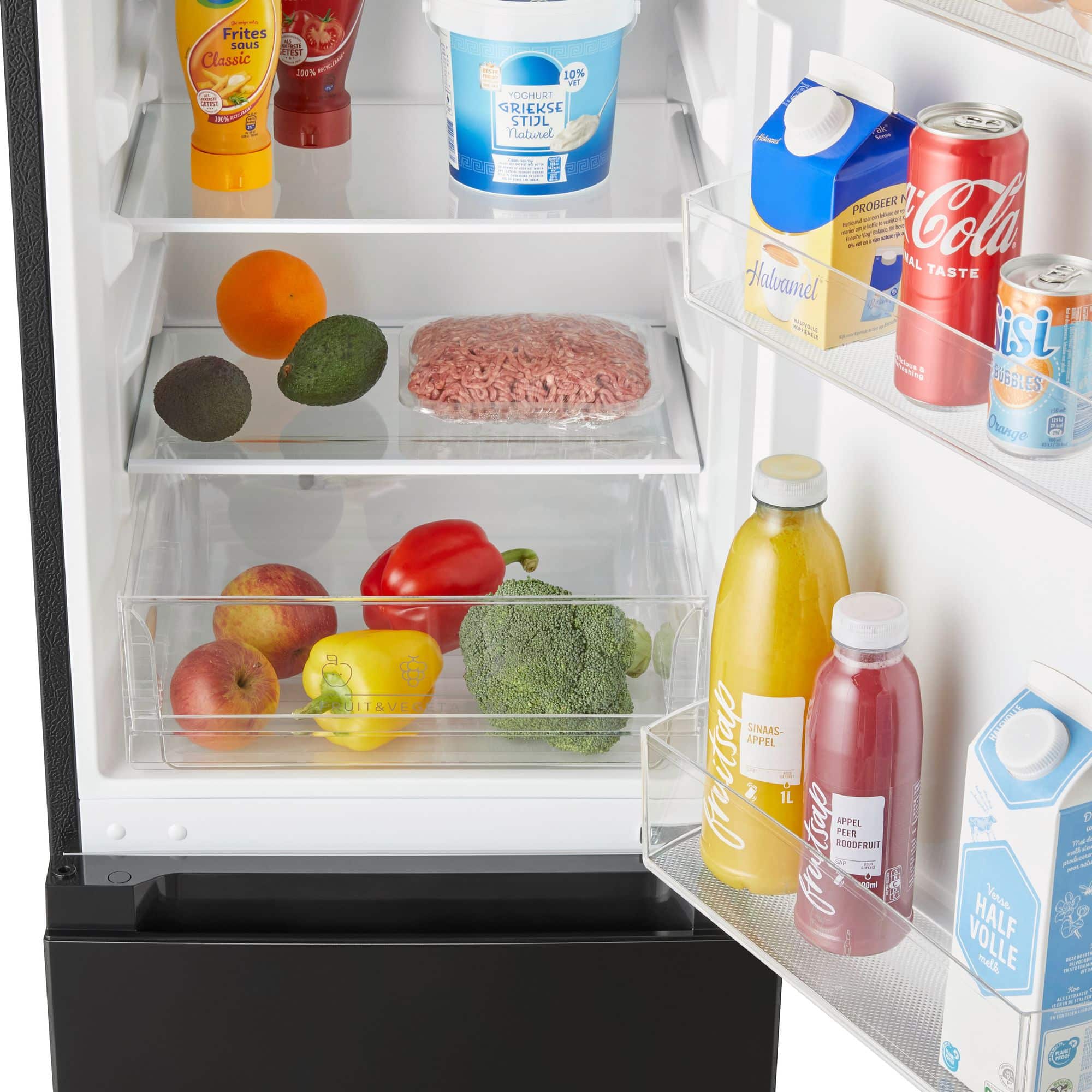 Inventum KV1500B Koel-vriescombinatie 174 l 150 cm – zwart