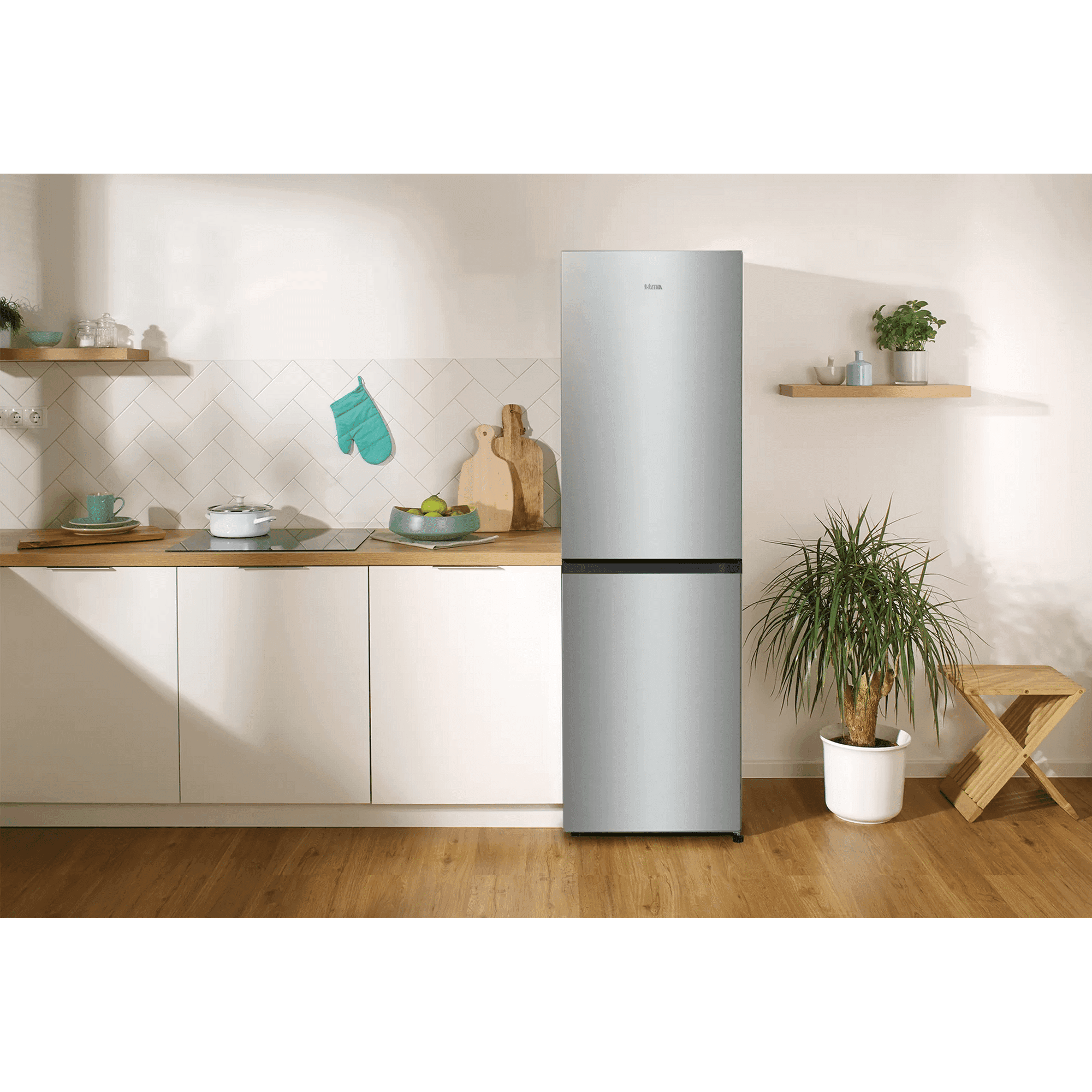 ETNA KCV282NRVS Koel-vriescombinatie 256 l 182 cm – RVS, No-Frost Plus