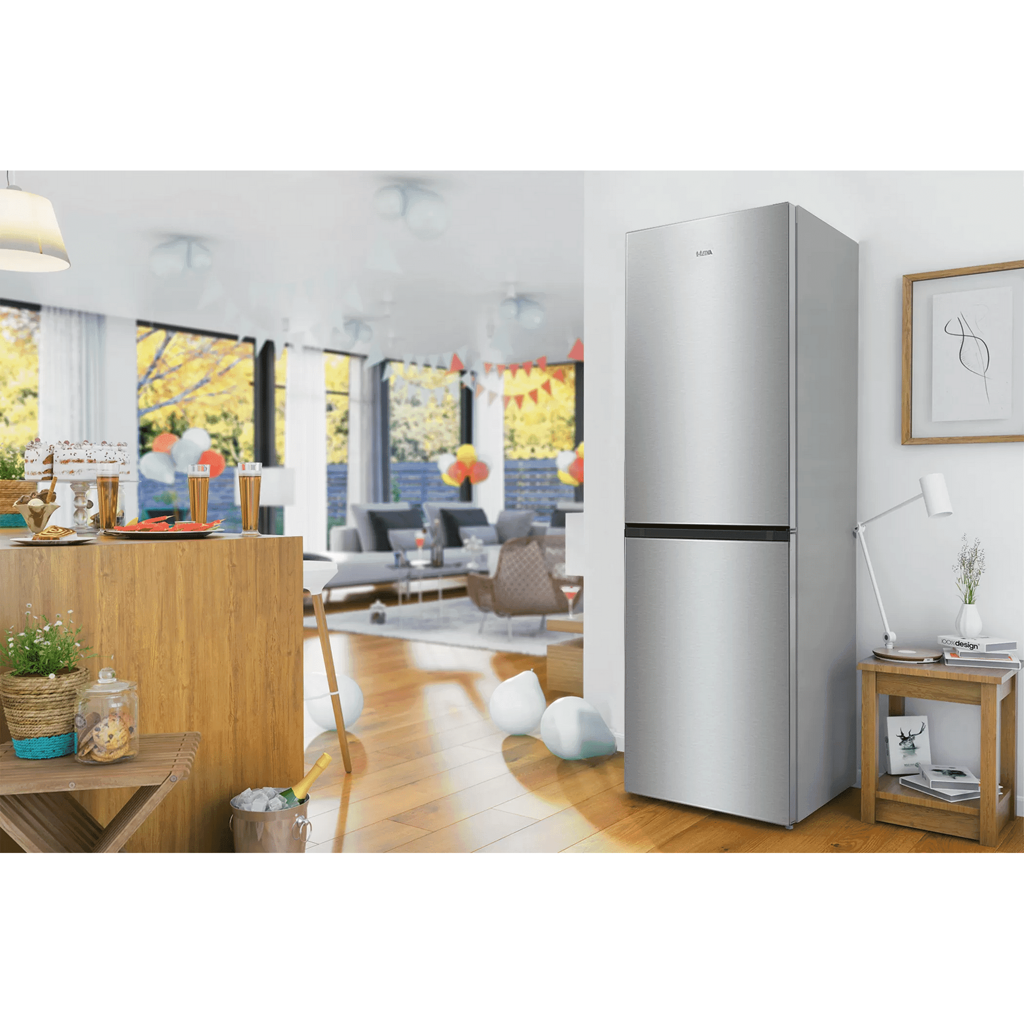 ETNA KCV282NRVS Koel-vriescombinatie 256 l 182 cm – RVS, No-Frost Plus