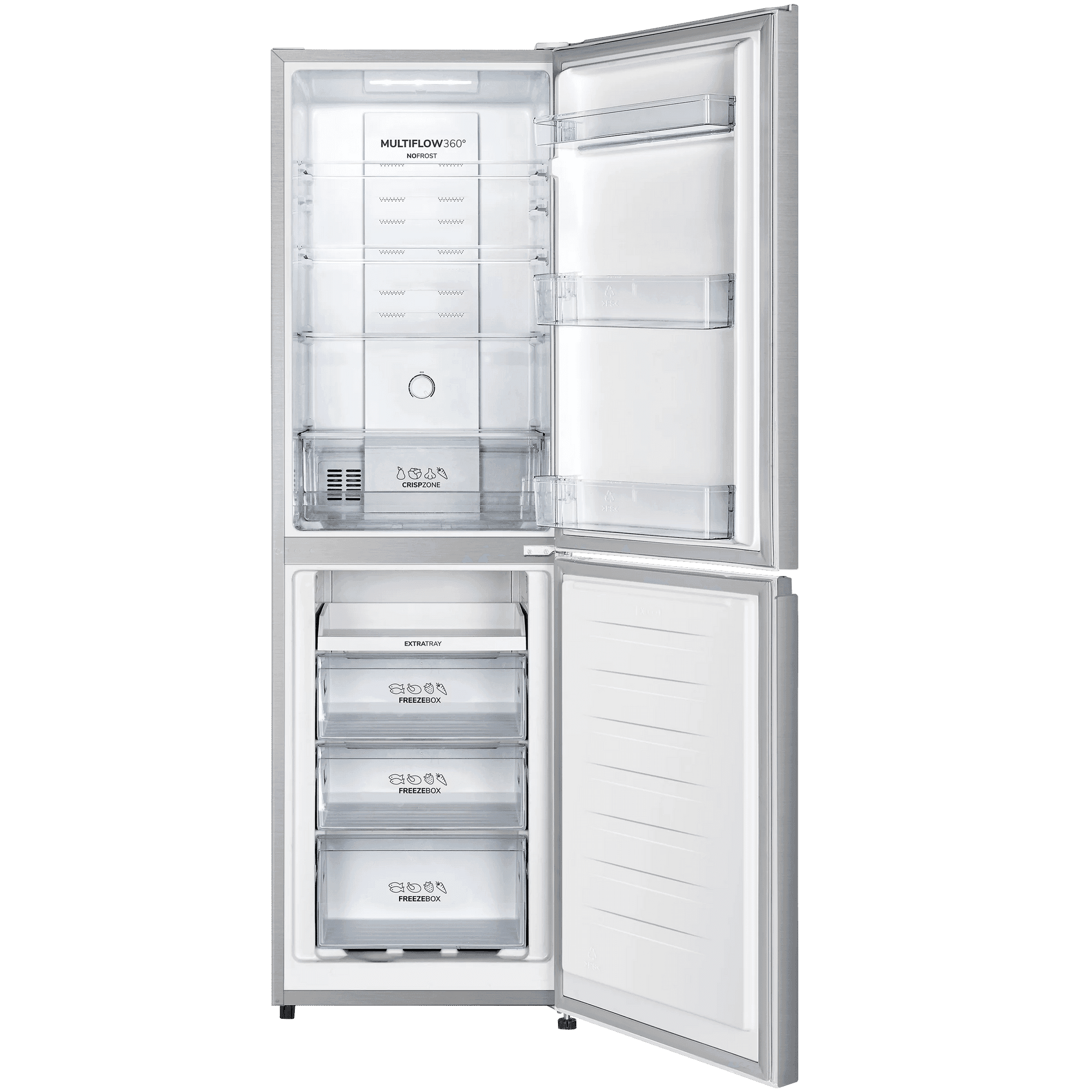ETNA KCV282NRVS Koel-vriescombinatie 256 l 182 cm – RVS, No-Frost Plus