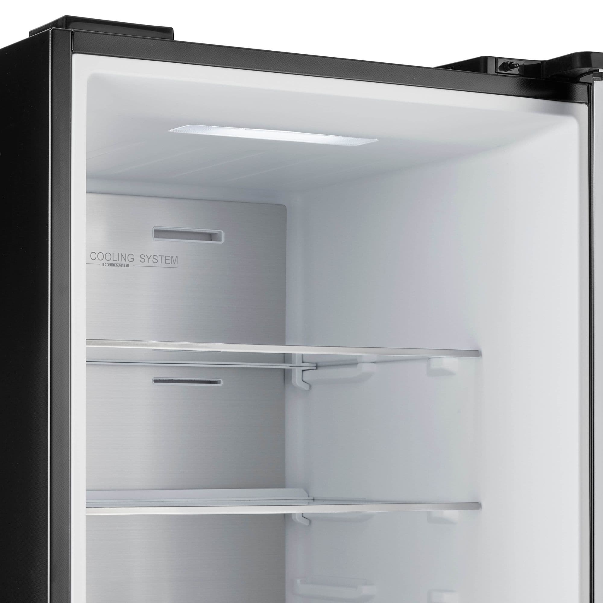 Inventum KV2010B Koel-vriescombinatie 378 l 201 cm – Zwart RVS, NoFrost, Energieklasse A