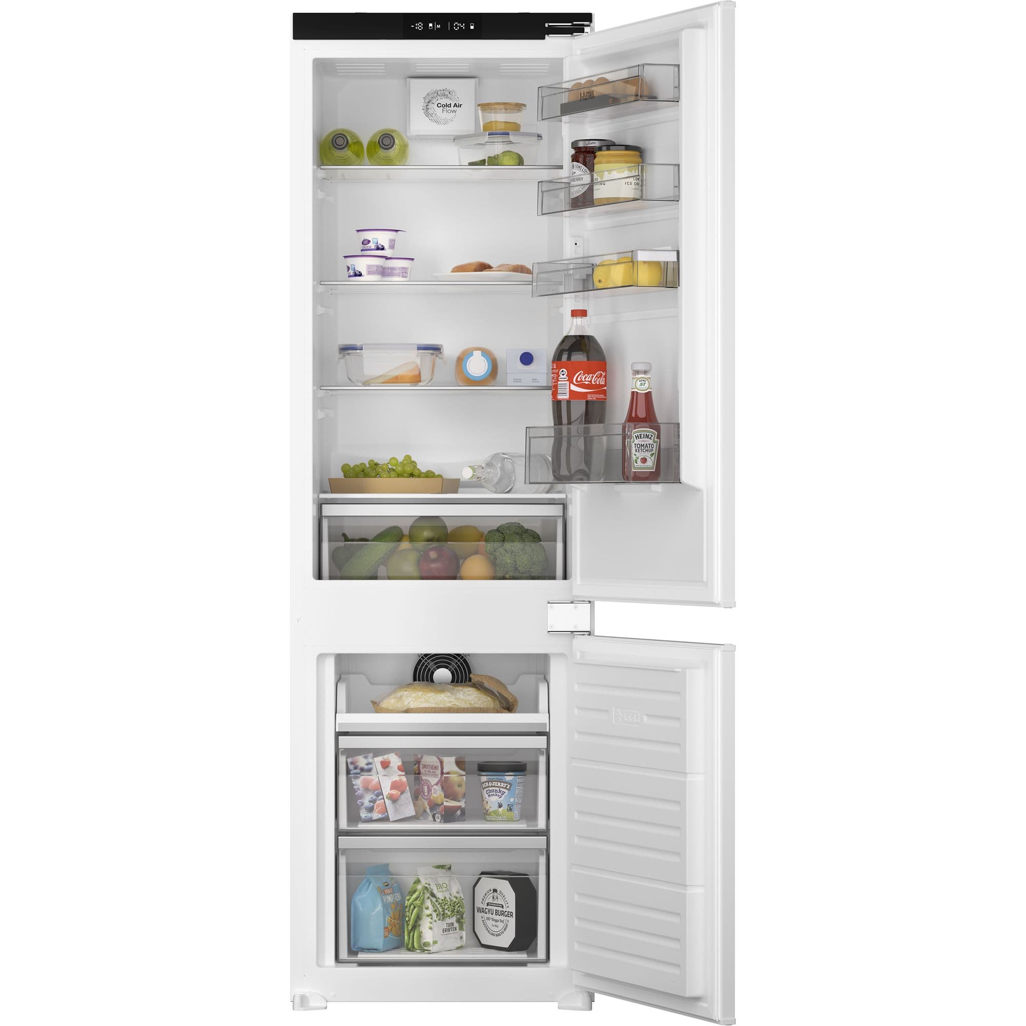ETNA KCS7178NFT Inbouw Koel-vriescombinatie 242 l – Nis 178 cm, No Frost