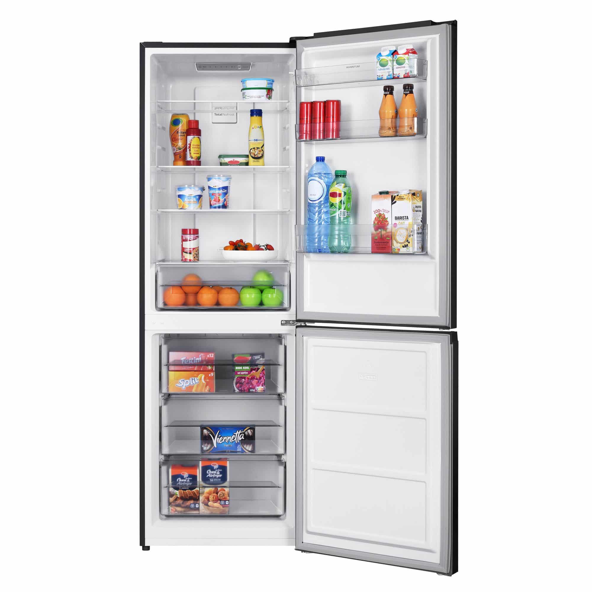 Inventum KV1840S Koel-vriescombinatie 327 l 184 cm – Zilver/RVS, NoFrost