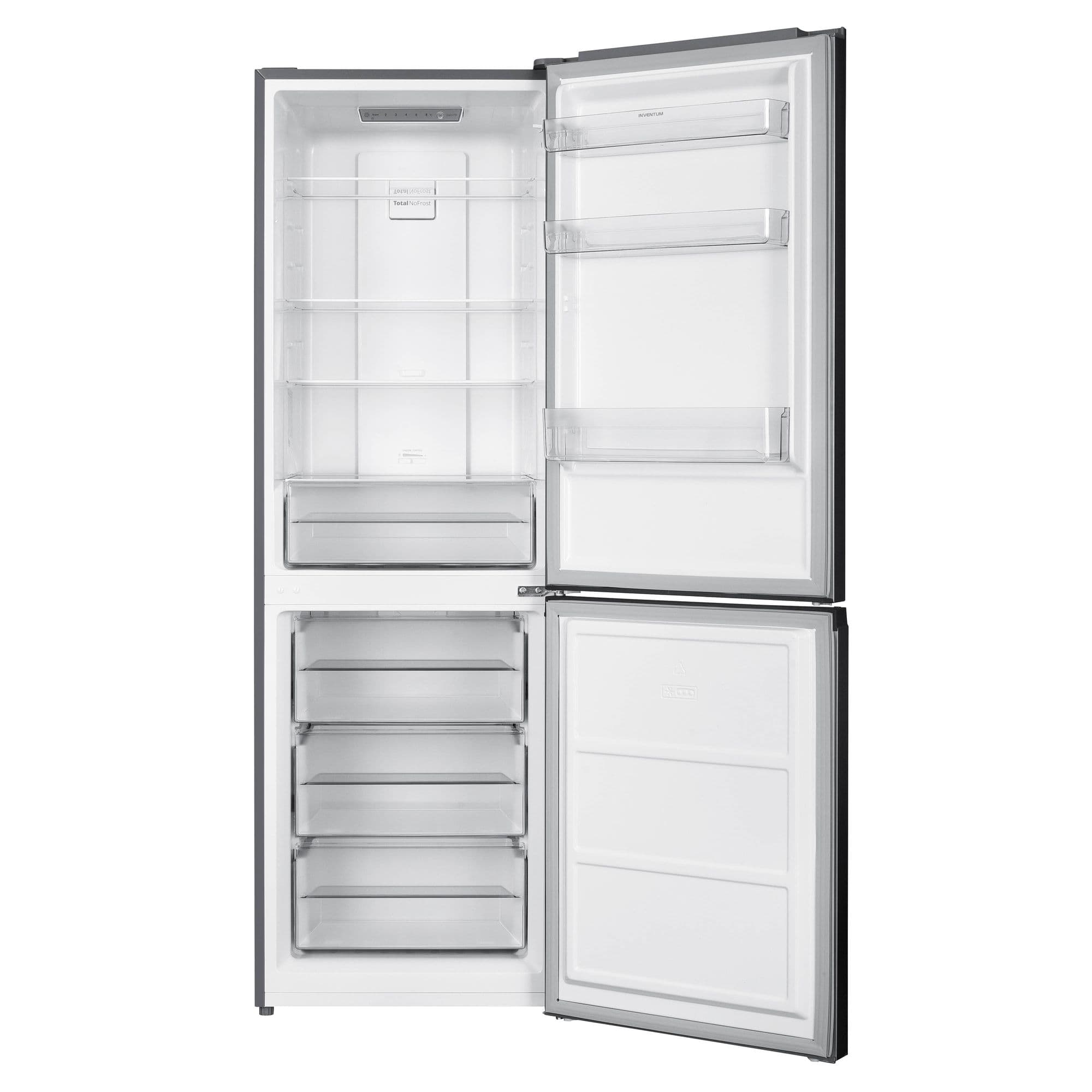 Inventum KV1840S Koel-vriescombinatie 327 l 184 cm – Zilver/RVS, NoFrost