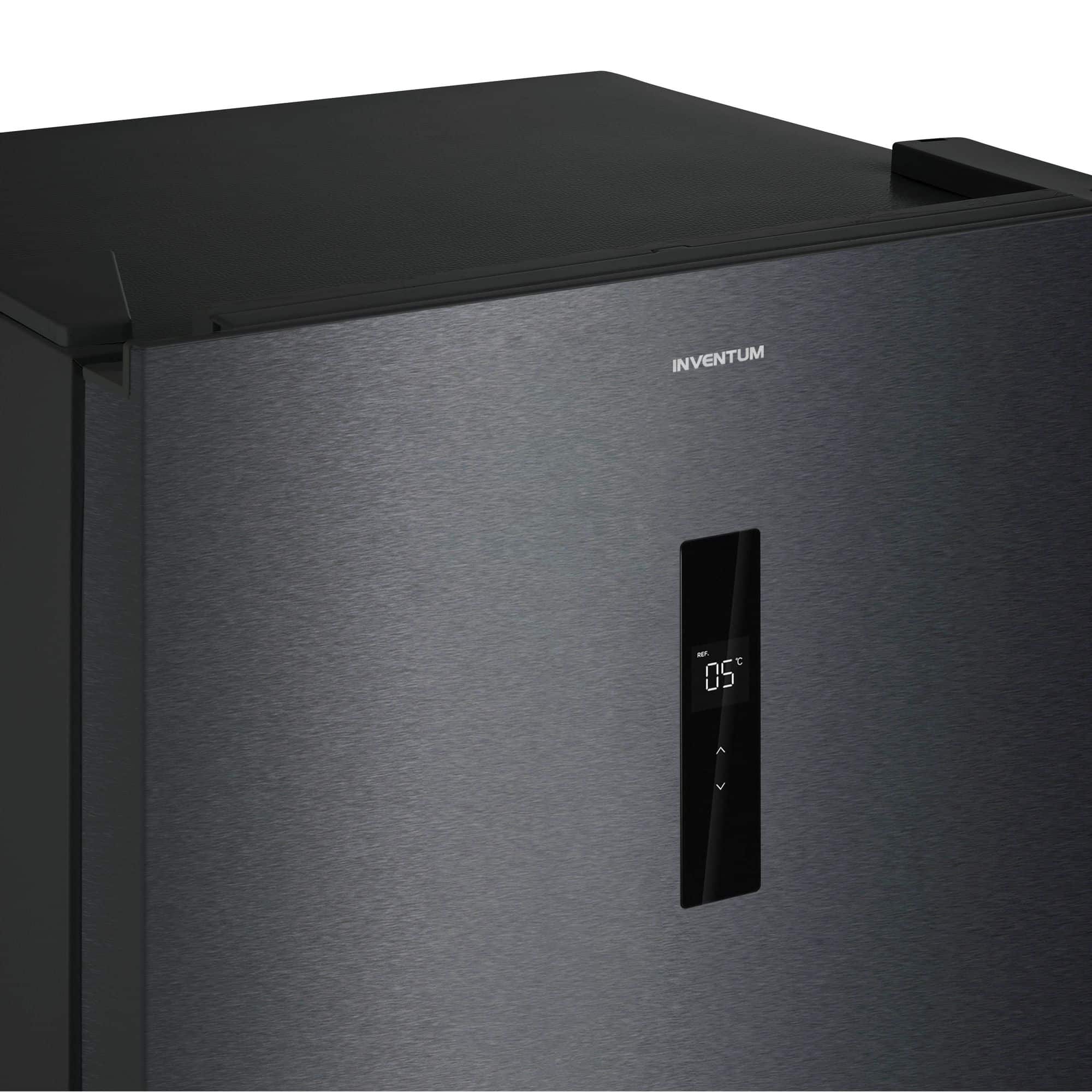 Inventum KK1850B Koelkast 362 l 185 cm – Zwart RVS, zonder vriesvak