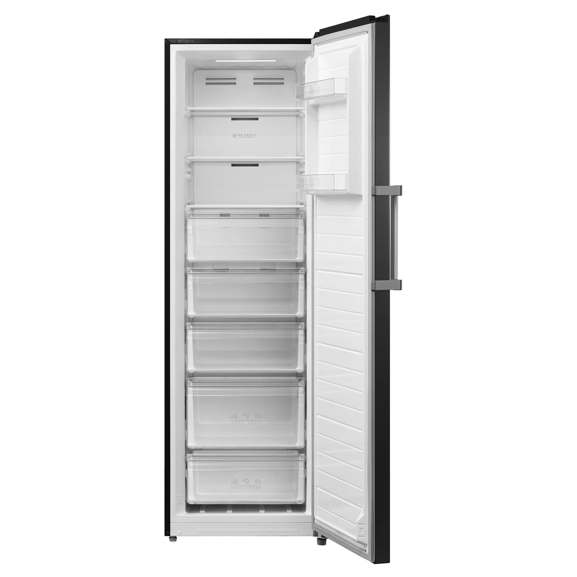 Inventum VR1850B Vriezer 272 l 185 cm – Zwart RVS, No Frost