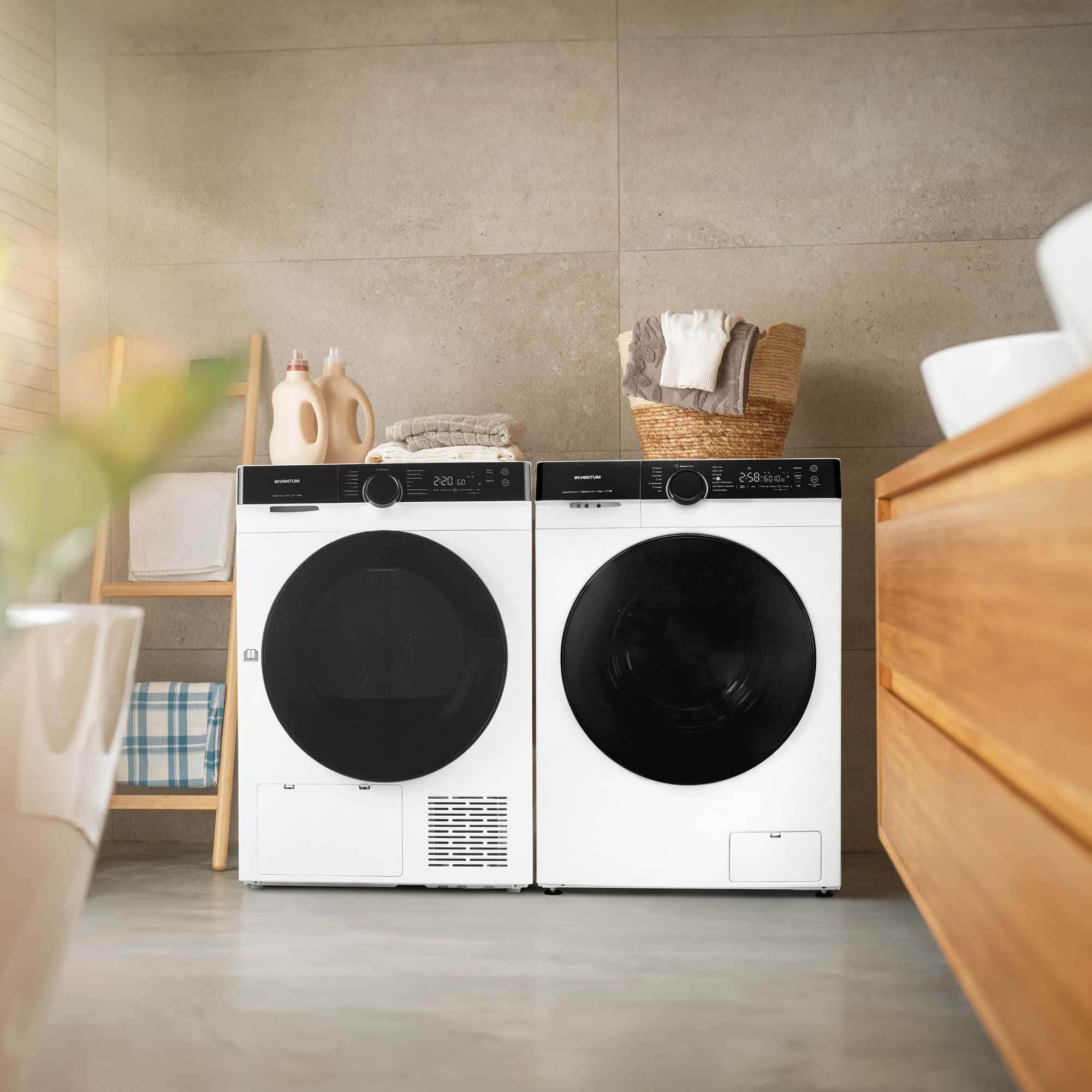 Inventum VWM8010W Wasmachine 8 kg 1400 tpm – Voorlader, SteamClean