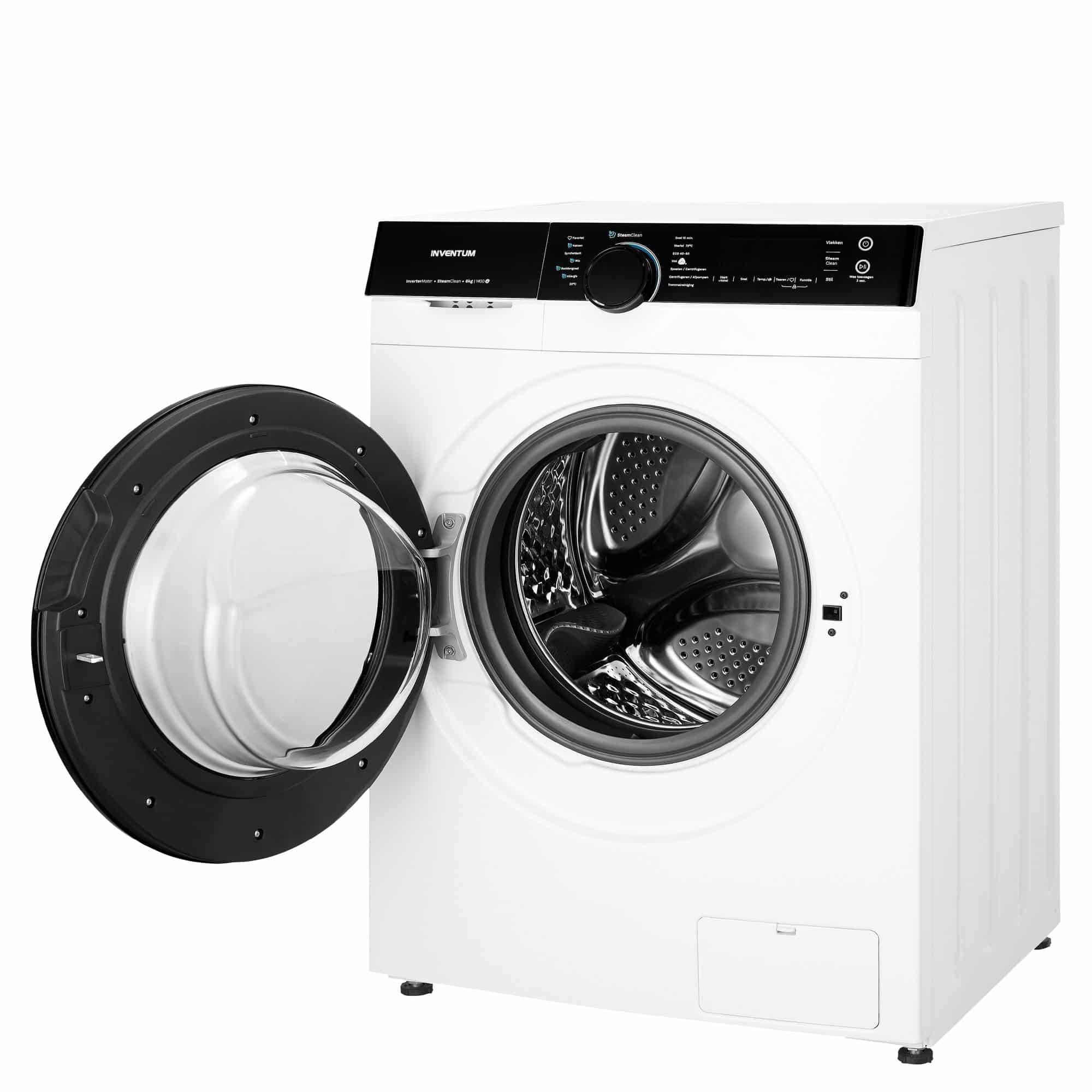 Inventum VWM8010W Wasmachine 8 kg 1400 tpm – Voorlader, SteamClean