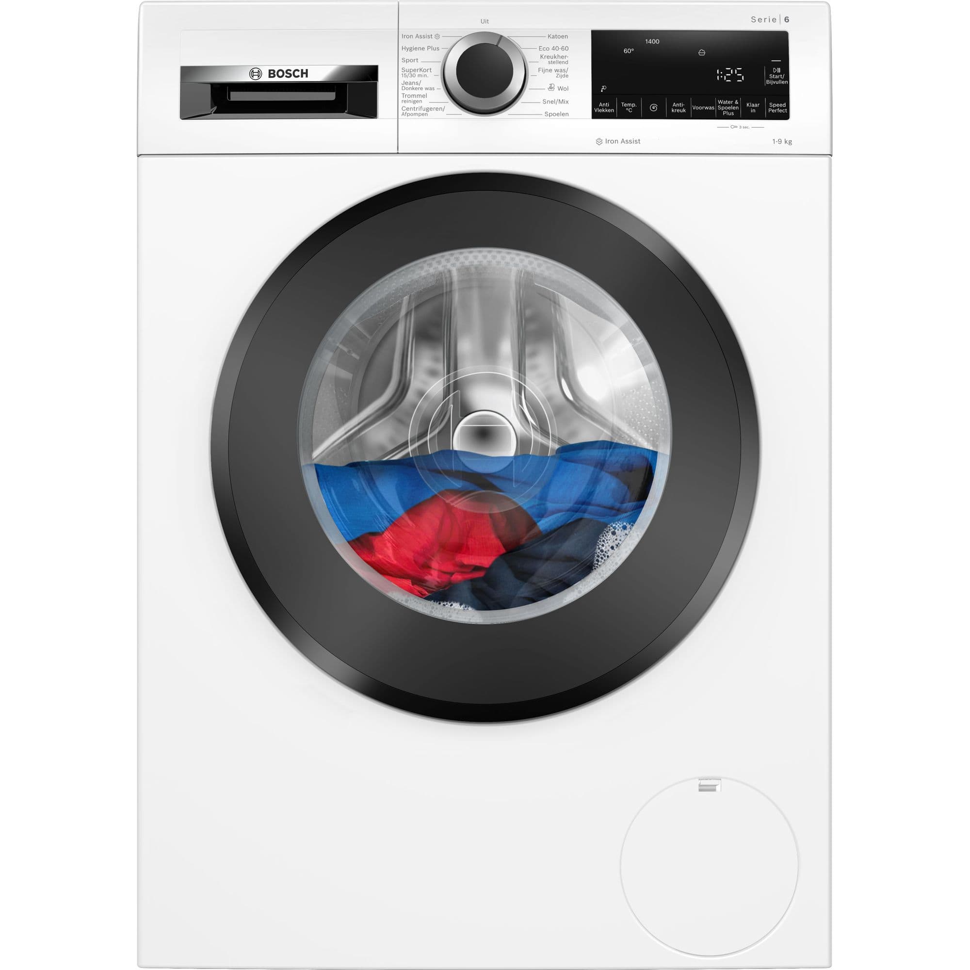 Bosch WGG244ZANL Serie 6 Wasmachine 9 kg 1400 tpm – Voorlader, Iron Assist