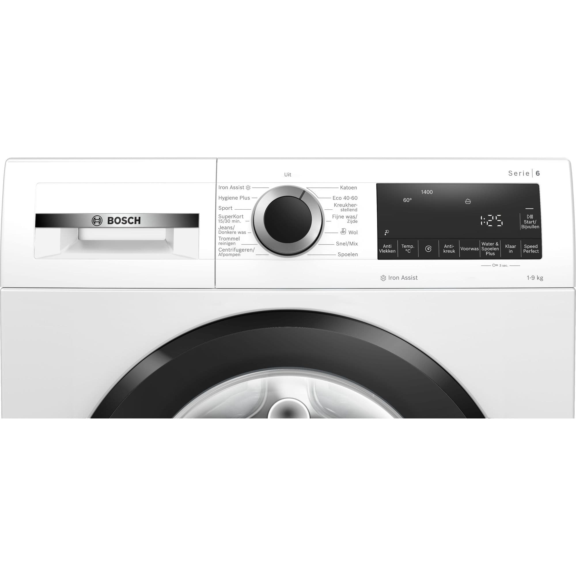 Bosch WGG244ZANL Serie 6 Wasmachine 9 kg 1400 tpm – Voorlader, Iron Assist