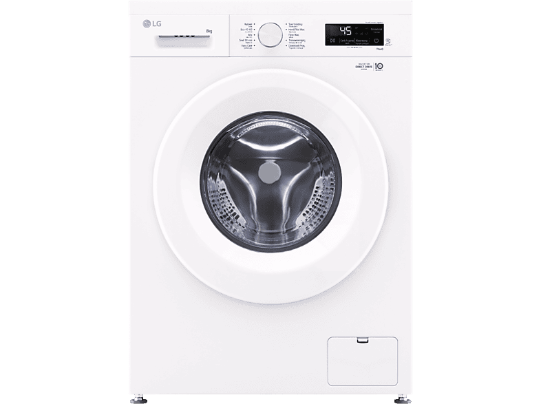 LG F4X1008NWH Wasmachine 8 kg 1400 tpm – Voorlader, Direct Drive, Steam