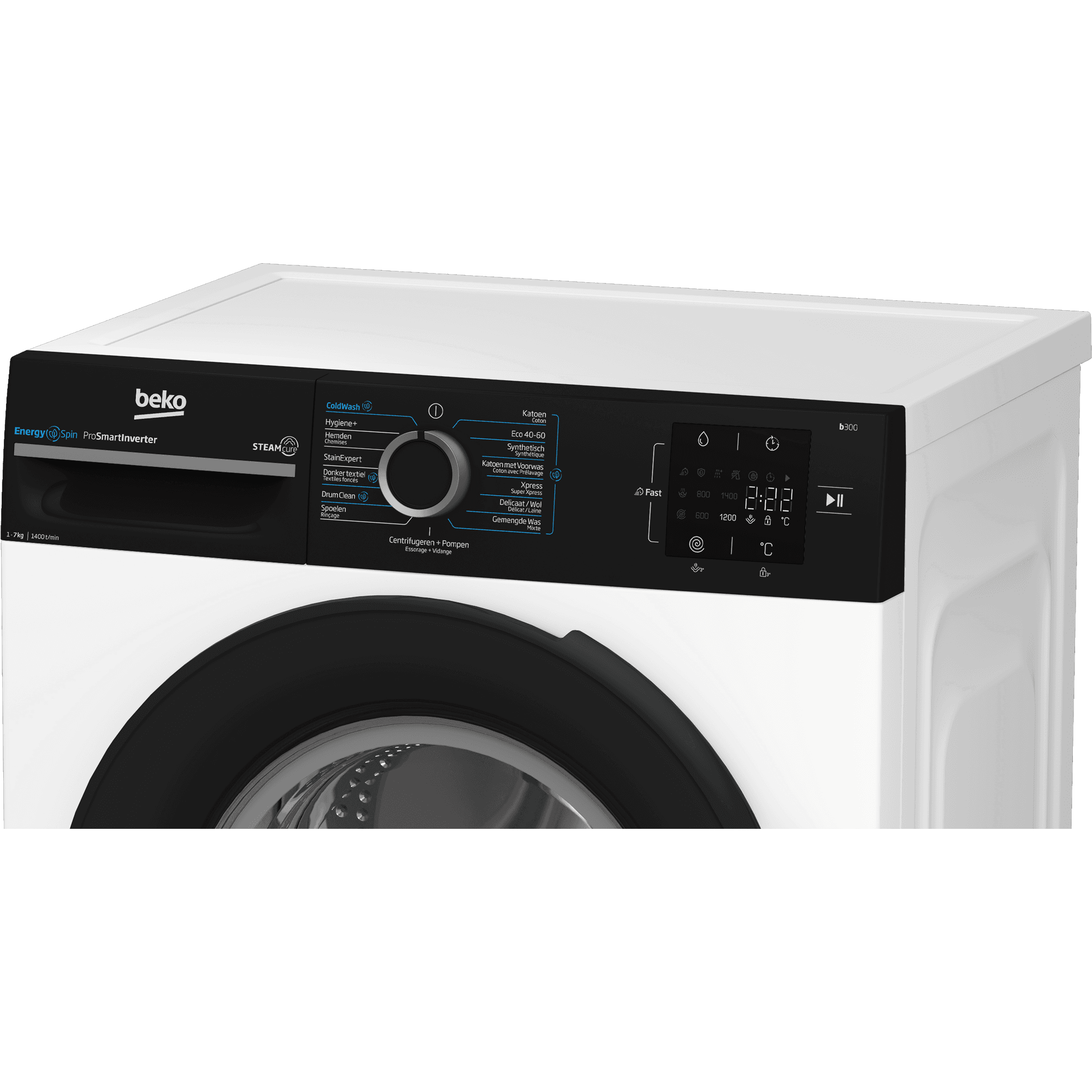 Beko BM3WFU3741B Wasmachine 7 kg 1400 tpm – Voorlader, EnergySpin
