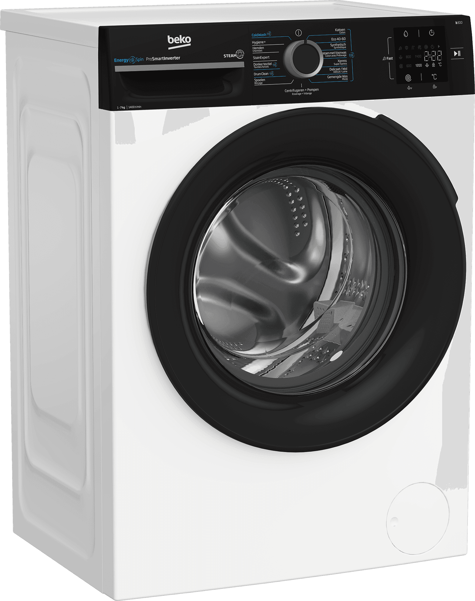 Beko BM3WFU3741B Wasmachine 7 kg 1400 tpm – Voorlader, EnergySpin