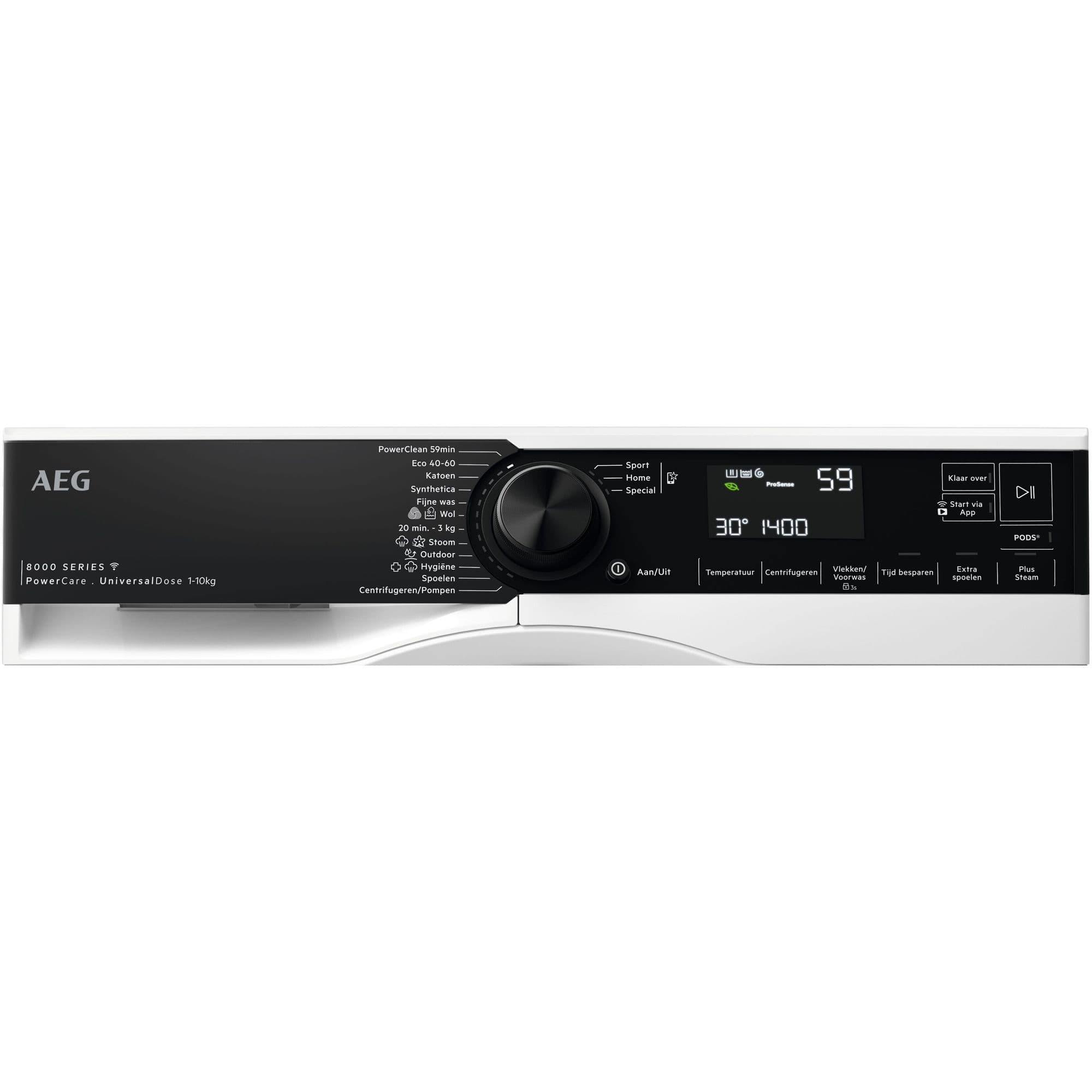 AEG LR86XDOSE 8000 PowerCare Wasmachine 10 kg 1400 tpm – AutoDose, ProSteam