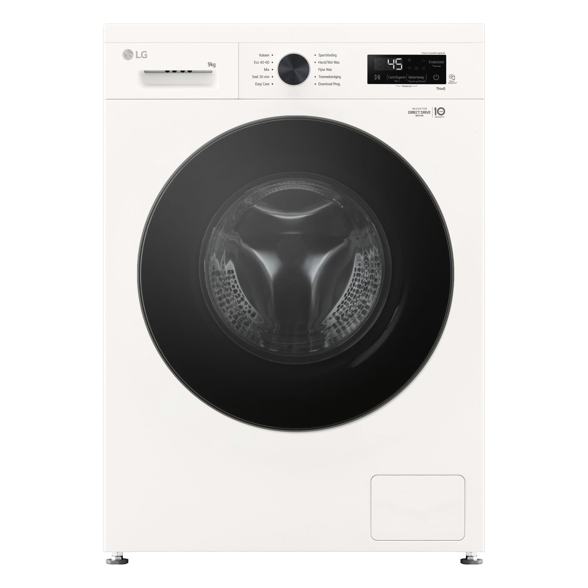 LG W4X1095NWB Was-droogcombinatie 9/5 kg 1400 tpm – Steam, ThinQ