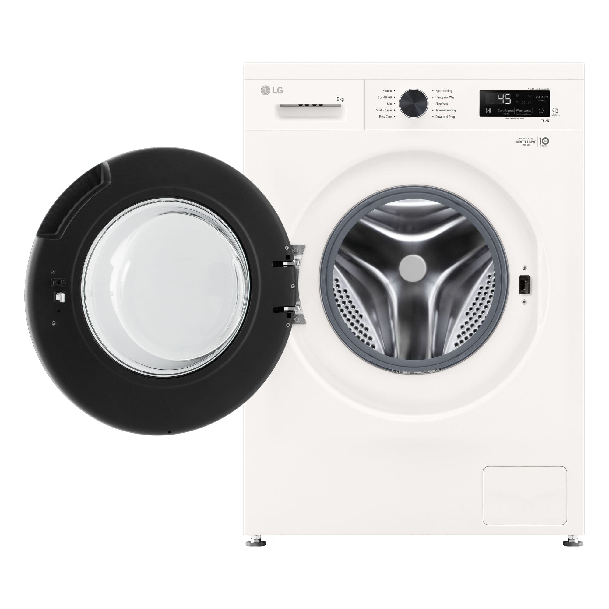 LG W4X1095NWB Was-droogcombinatie 9/5 kg 1400 tpm – Steam, ThinQ