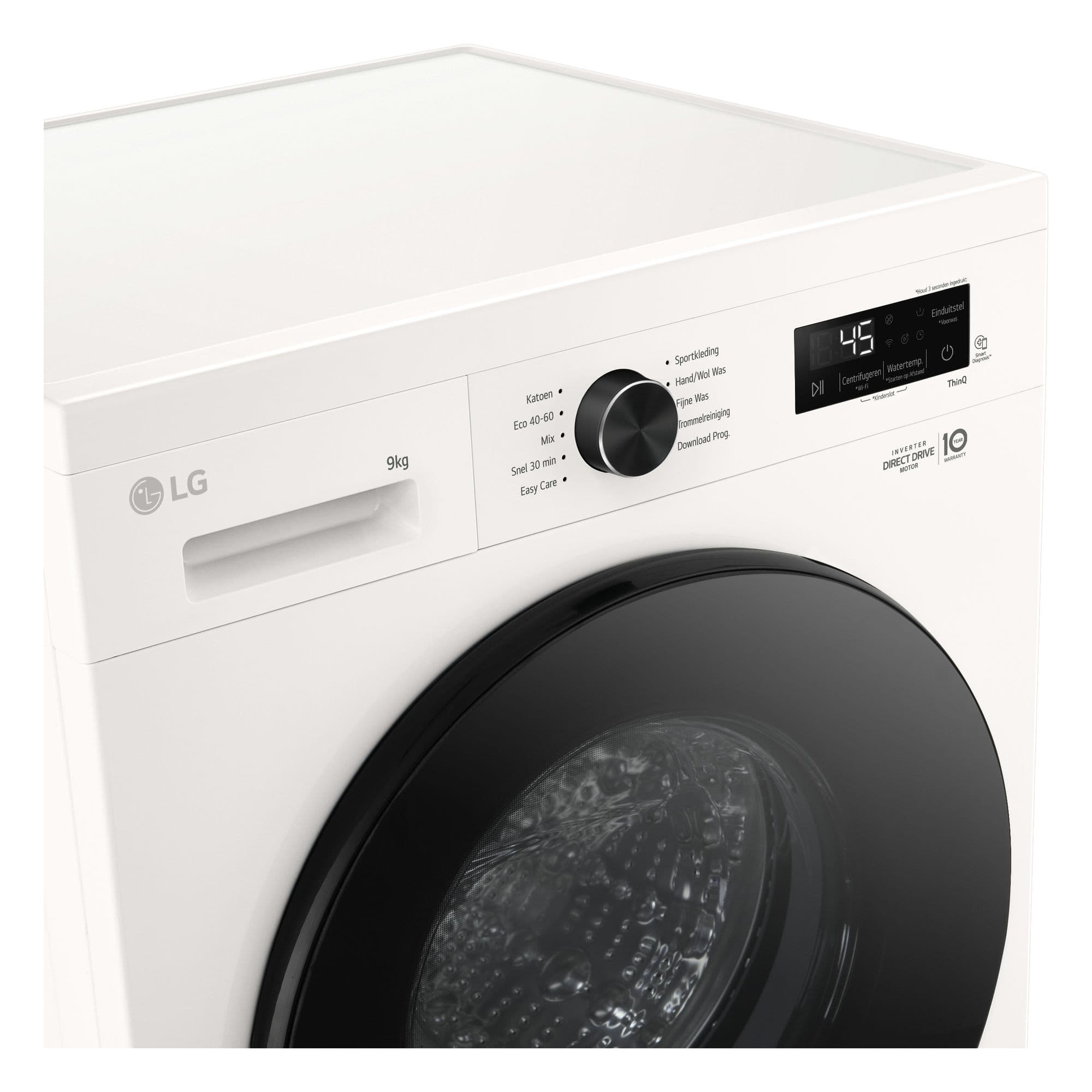LG W4X1095NWB Was-droogcombinatie 9/5 kg 1400 tpm – Steam, ThinQ