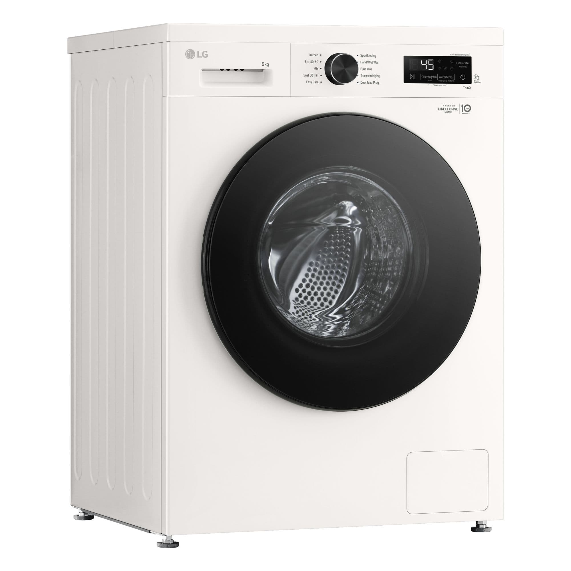 LG W4X1095NWB Was-droogcombinatie 9/5 kg 1400 tpm – Steam, ThinQ