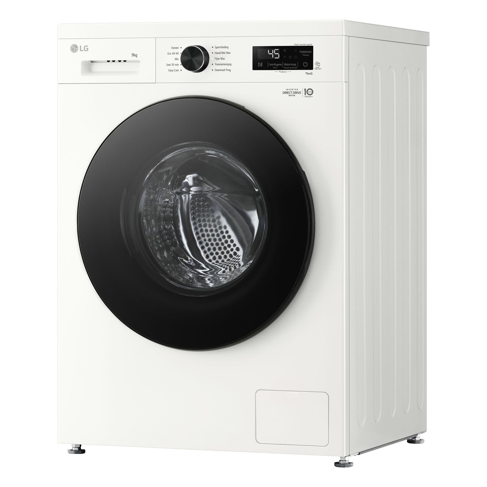 LG W4X1095NWB Was-droogcombinatie 9/5 kg 1400 tpm – Steam, ThinQ