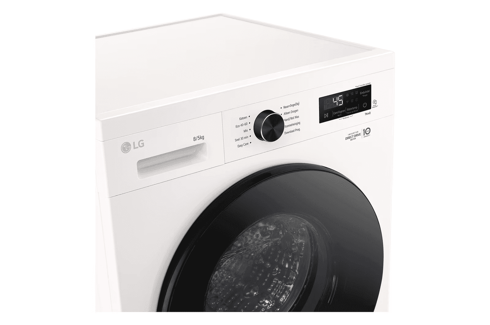 LG W4X1085NWB Was-droogcombinatie 8/5 kg 1400 tpm – Steam, ThinQ