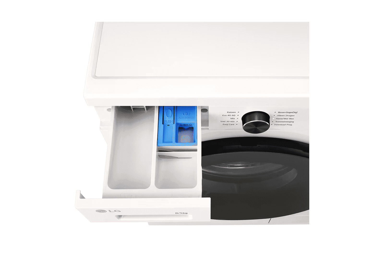 LG W4X1085NWB Was-droogcombinatie 8/5 kg 1400 tpm – Steam, ThinQ