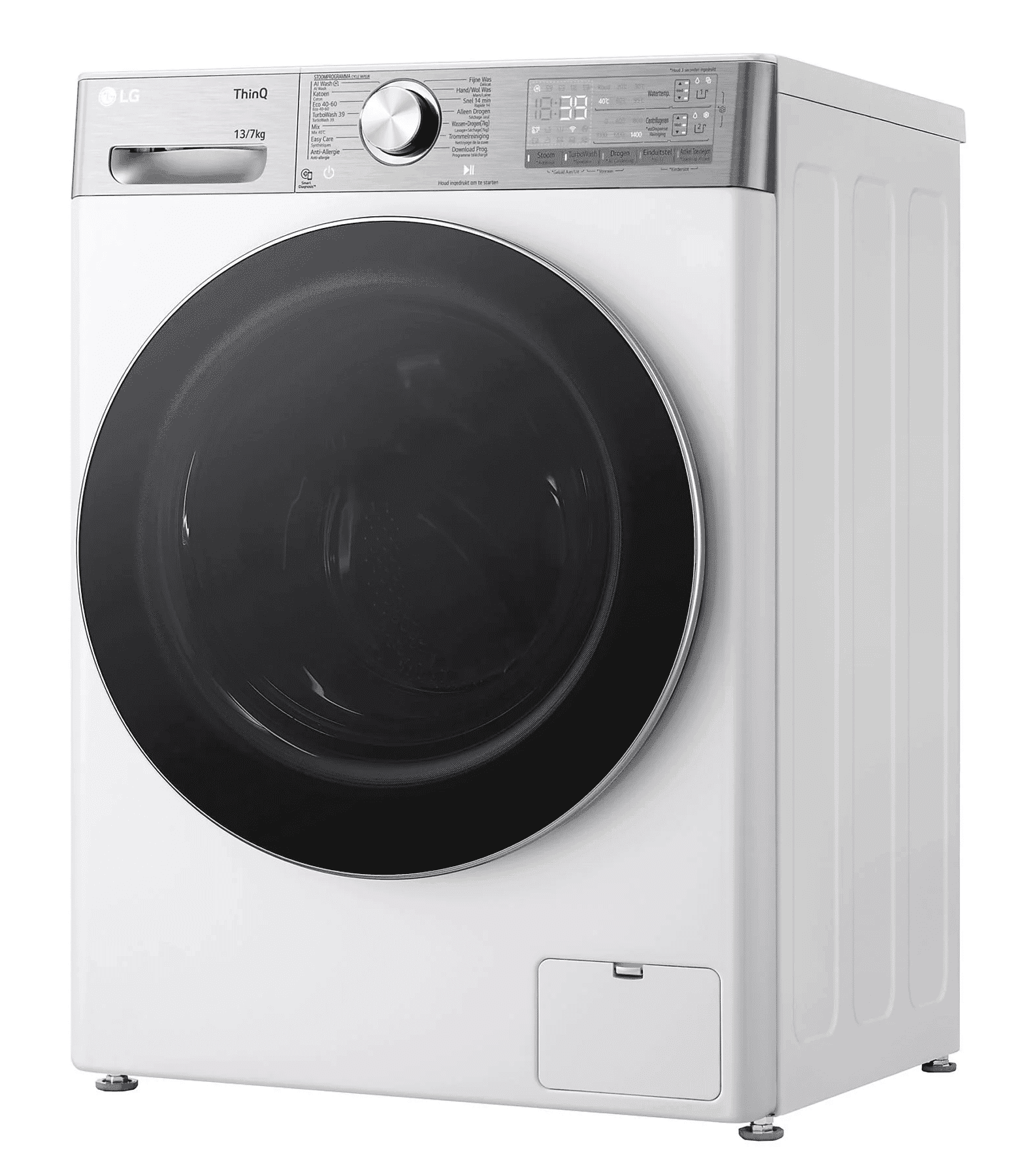 LG F4DR9537S2W Was-droogcombinatie 13/7 kg 1400 tpm – AI DD, TurboWash 39