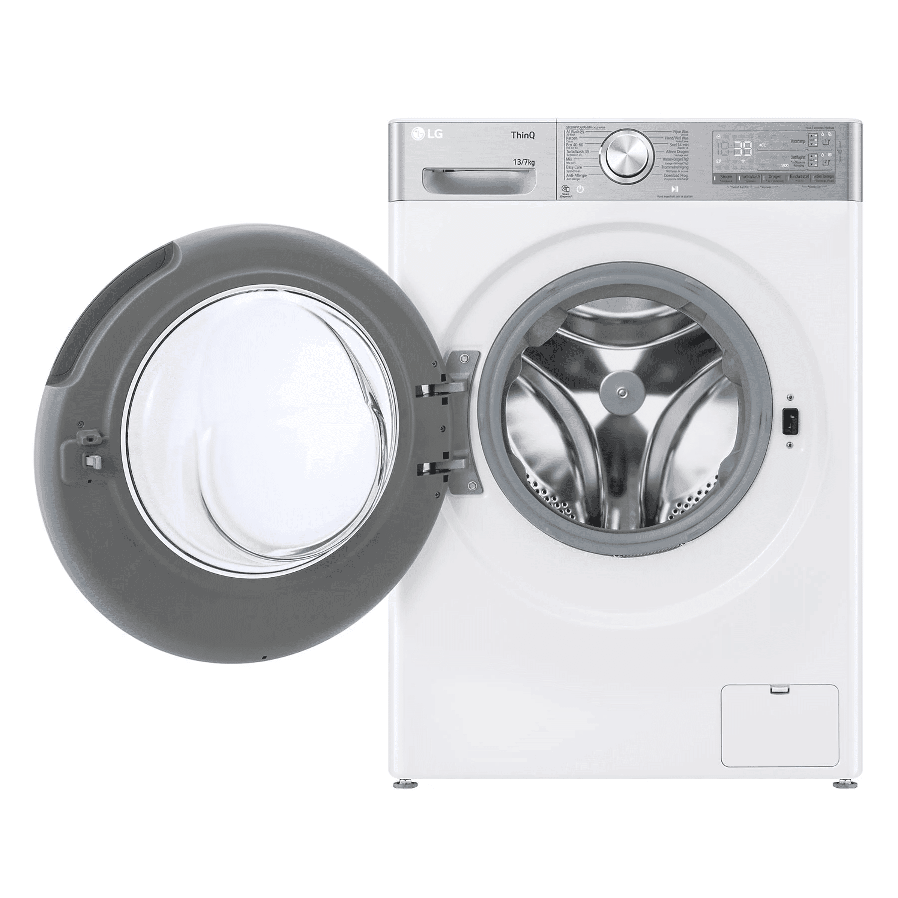 LG F4DR9537S2W Was-droogcombinatie 13/7 kg 1400 tpm – AI DD, TurboWash 39
