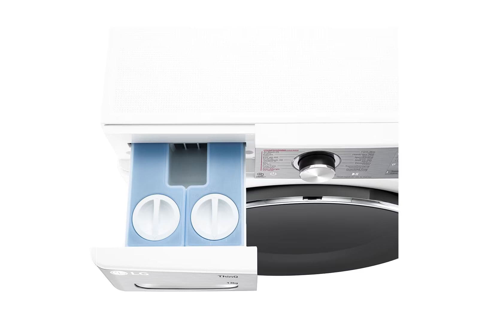LG F4WR9513S2W Wasmachine 13 kg 1400 tpm – AI DD, TurboWash 360, EzDispense
