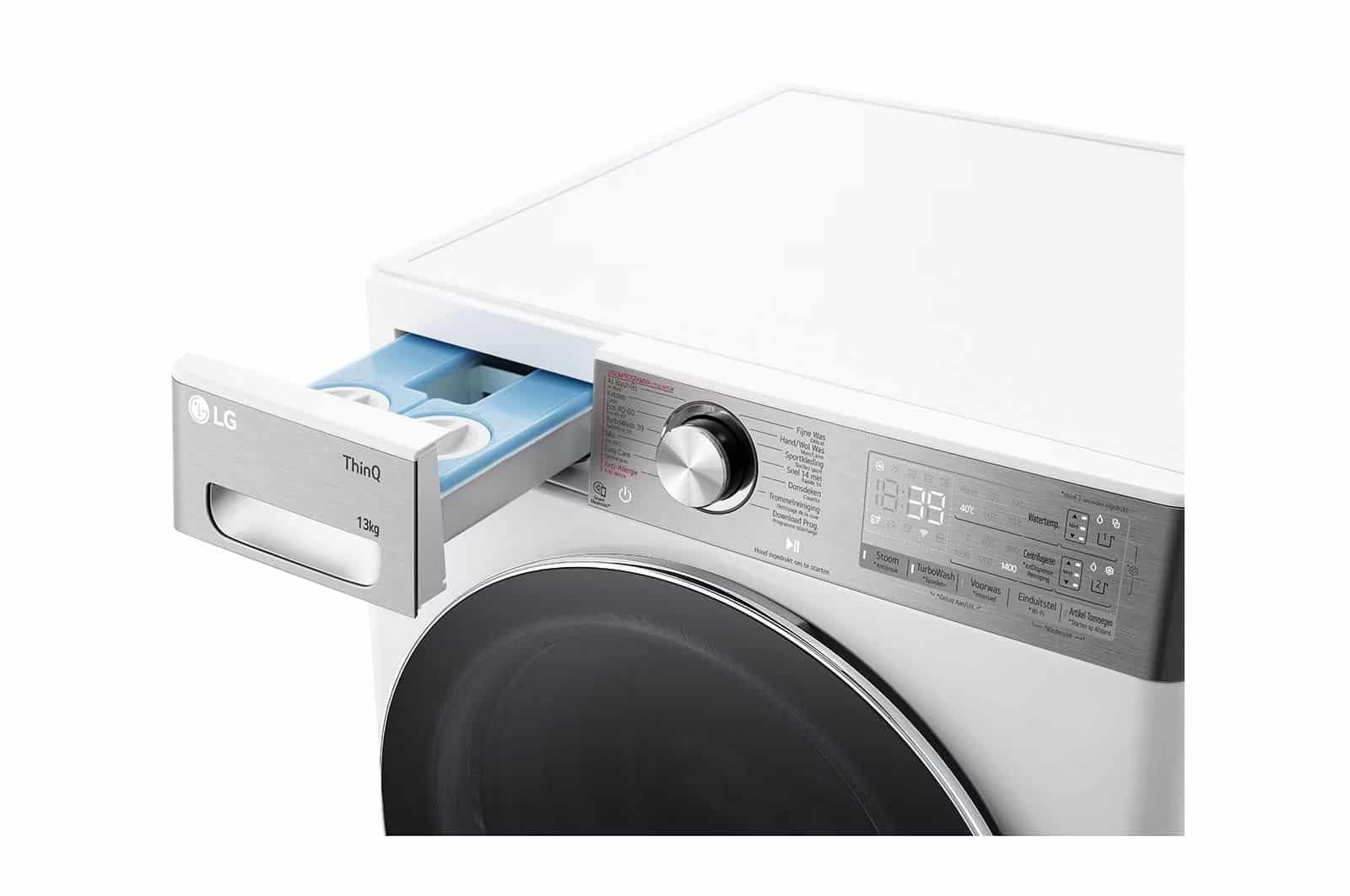 LG F4WR9513S2W Wasmachine 13 kg 1400 tpm – AI DD, TurboWash 360, EzDispense