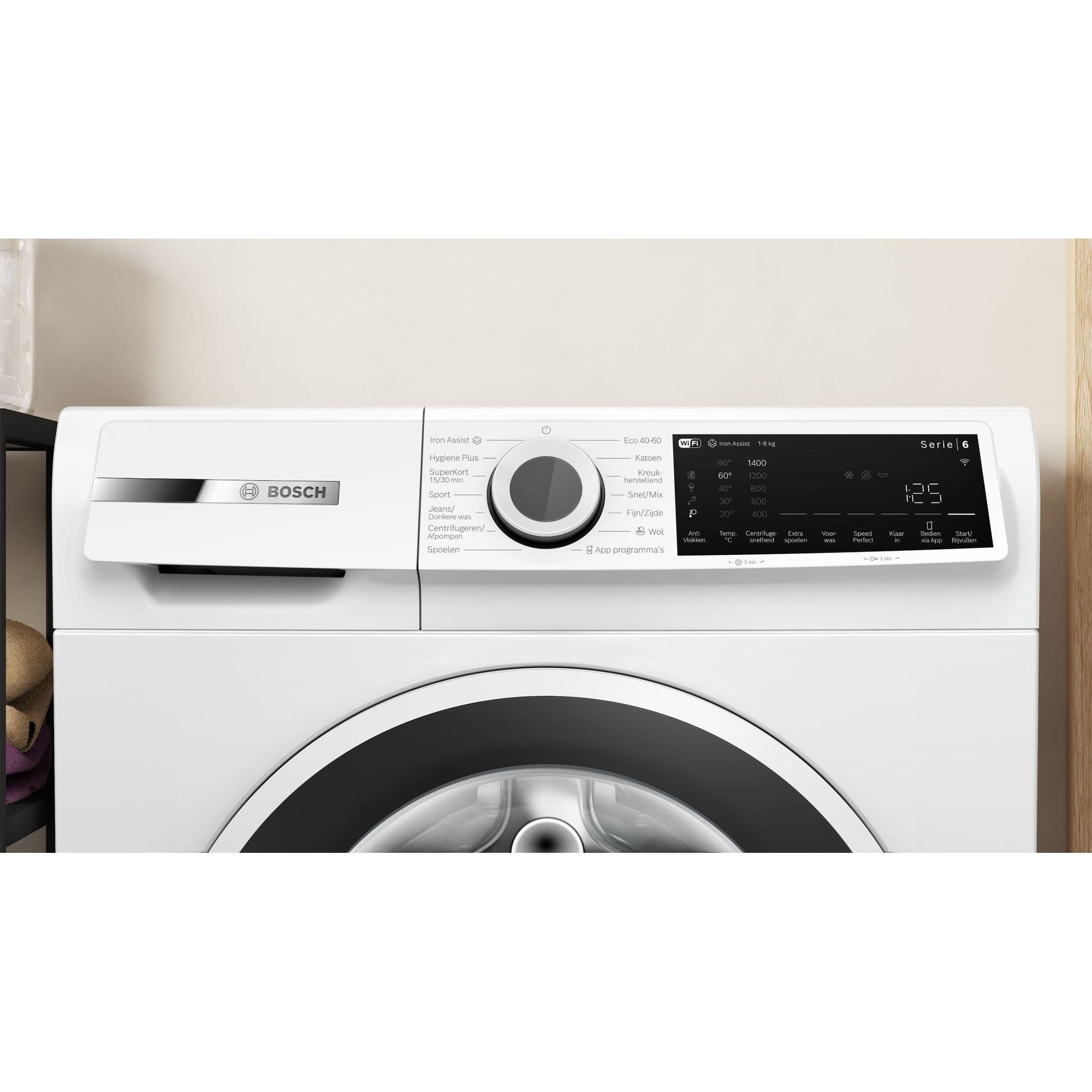 Bosch WGJ23400NL Serie 6 Wasmachine 8 kg 1400 tpm – Iron Assist, Home Connect