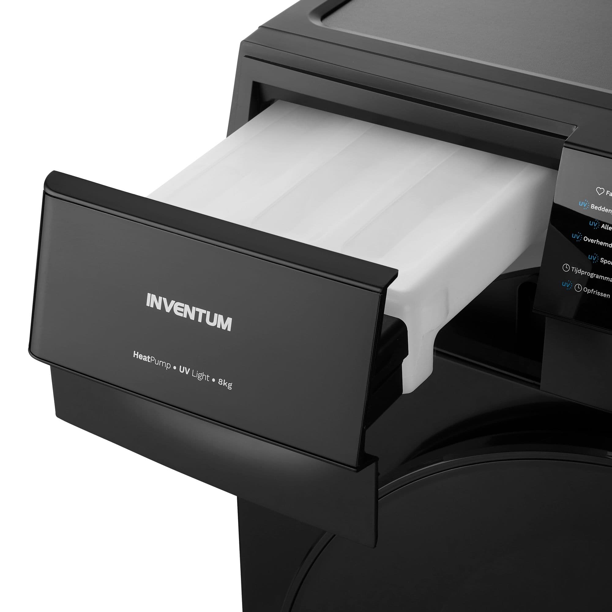 Inventum VDW8030B Warmtepompdroger 8 kg – A+++, met UV-light, Zwart