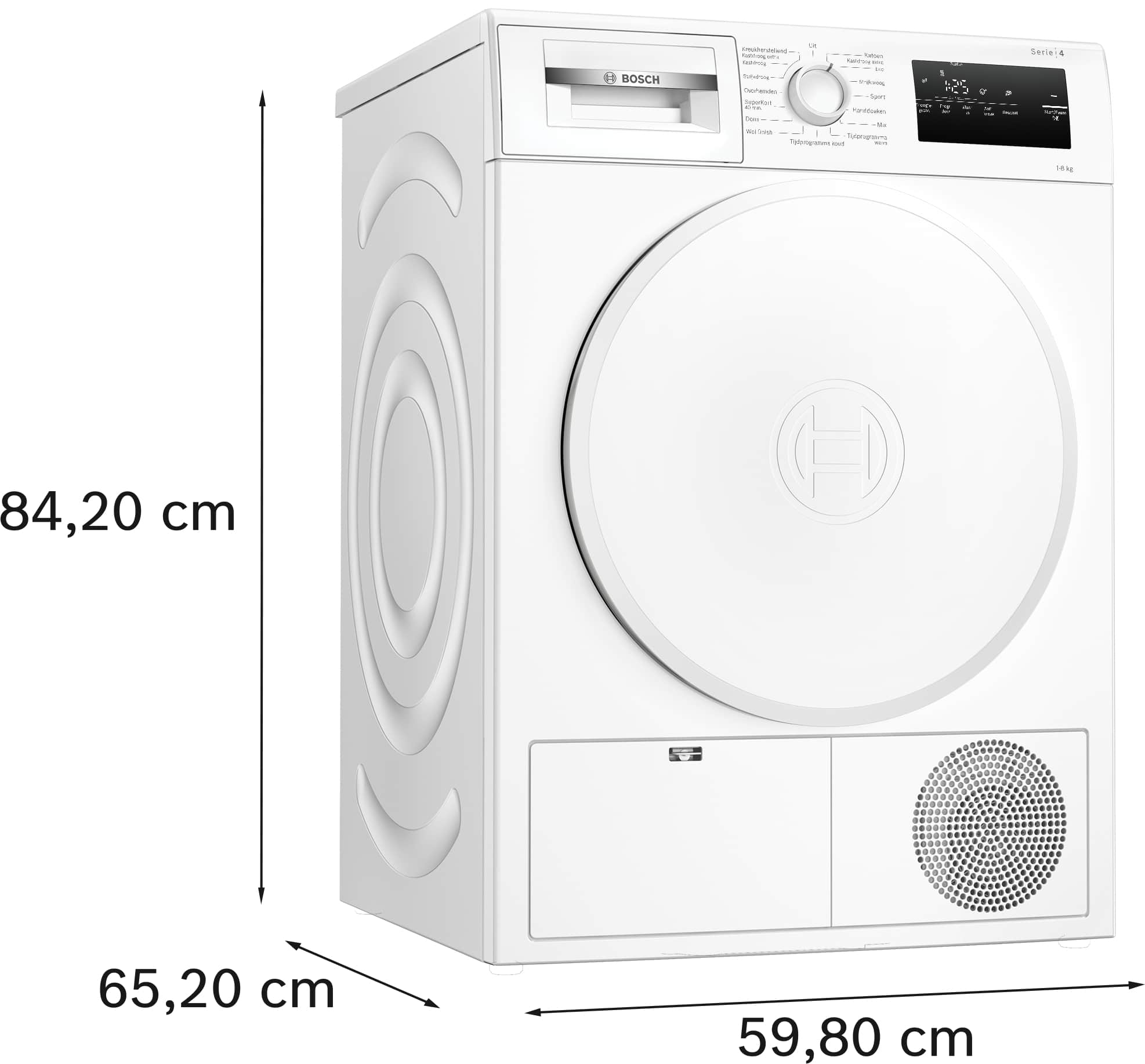 Bosch WTH8300CNL Serie 4 Warmtepompdroger 8 kg