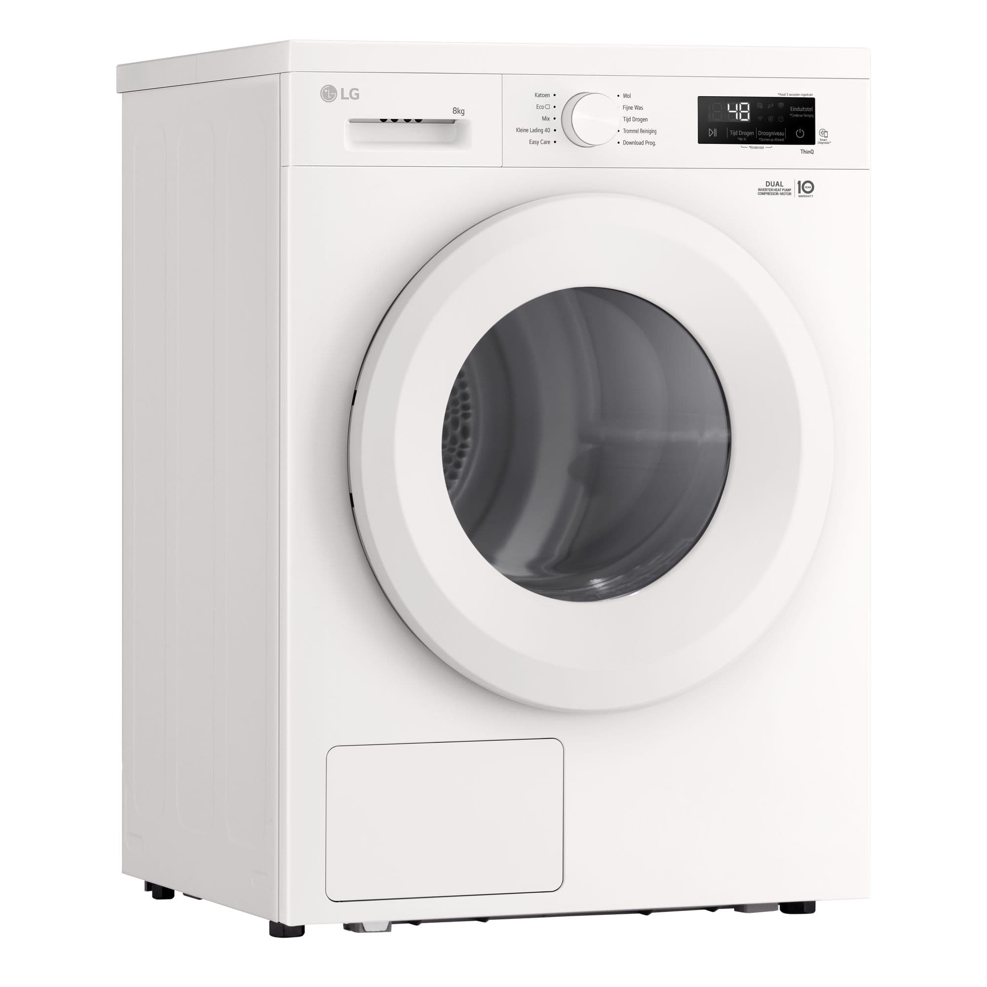 LG RHX1008NWH Warmtepompdroger 8 kg – Sensor Dry, ThinQ