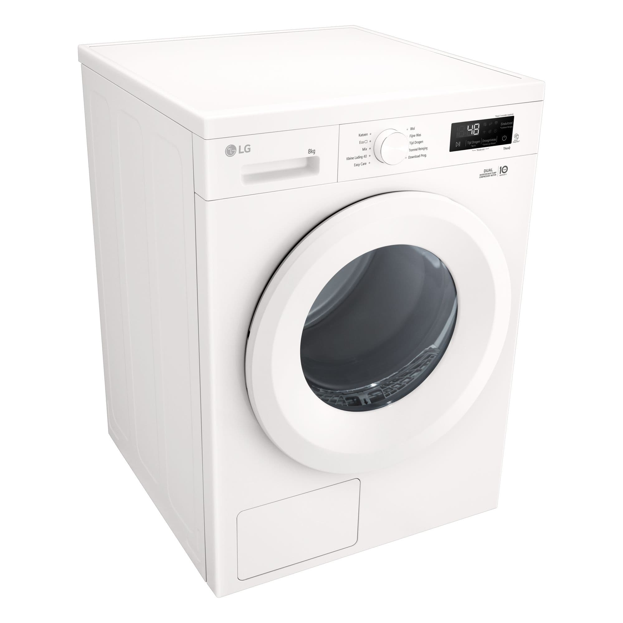 LG RHX1008NWH Warmtepompdroger 8 kg – Sensor Dry, ThinQ