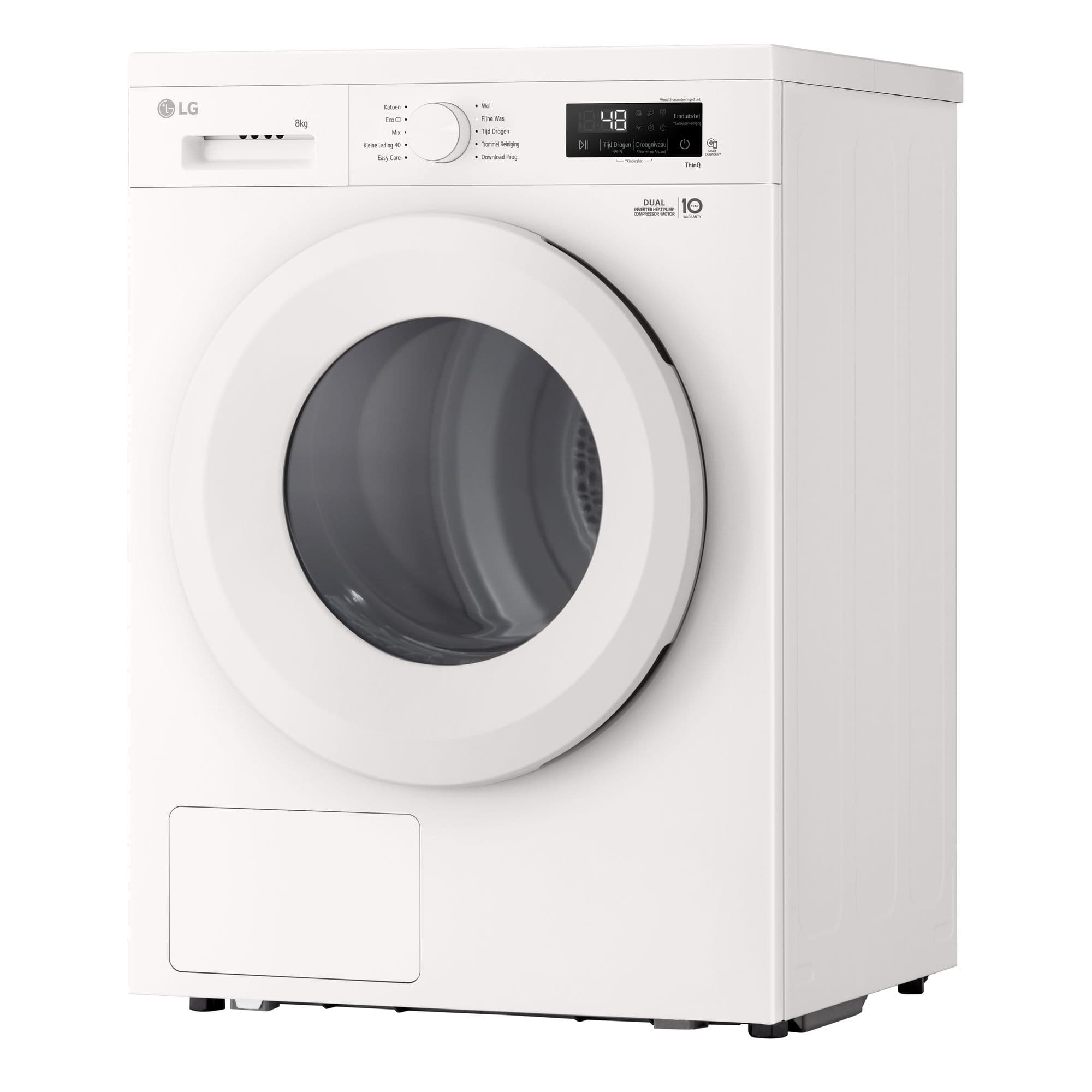LG RHX1008NWH Warmtepompdroger 8 kg – Sensor Dry, ThinQ