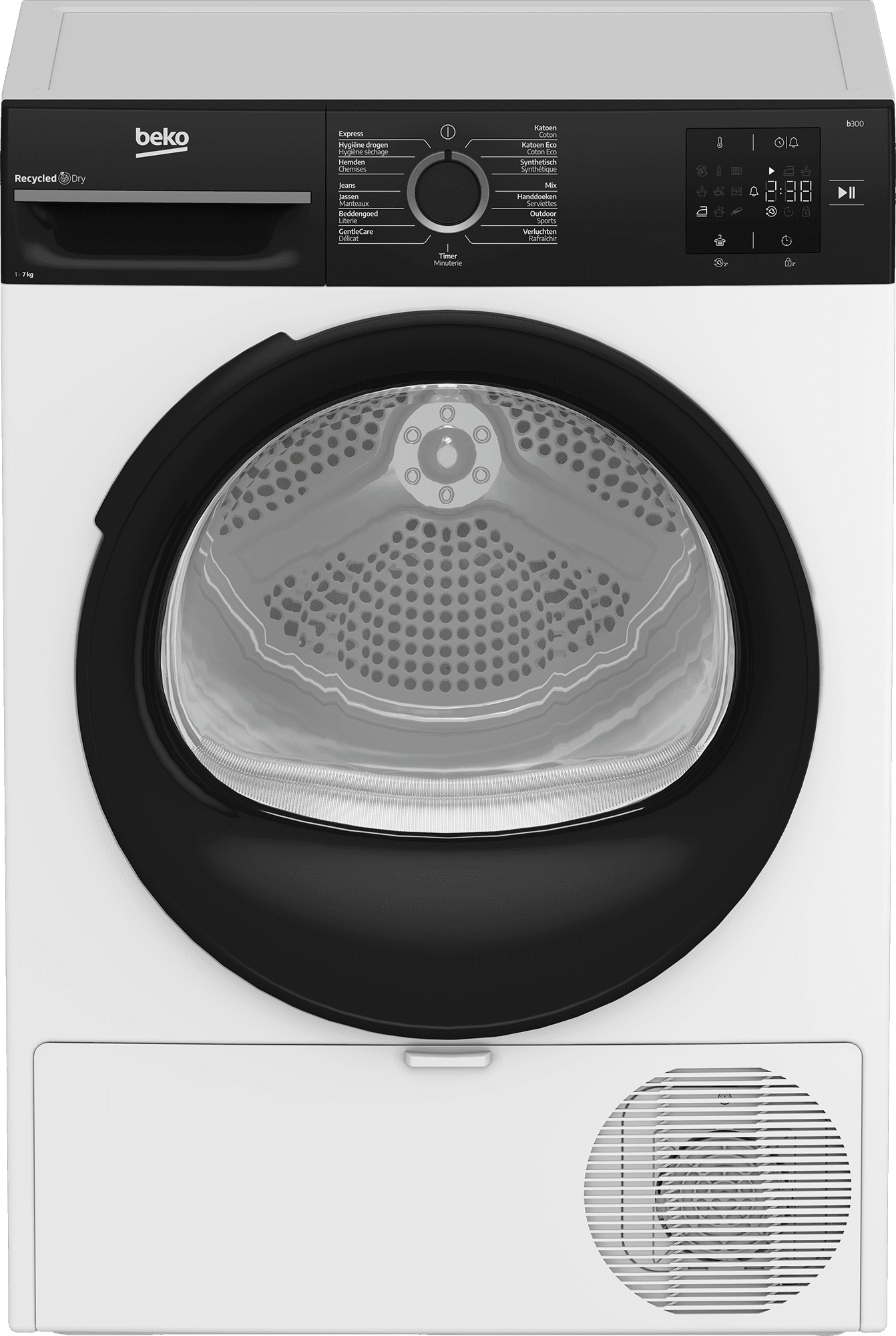 Beko BM3T3722B Warmtepompdroger 7 kg – EcoGentle, Wit