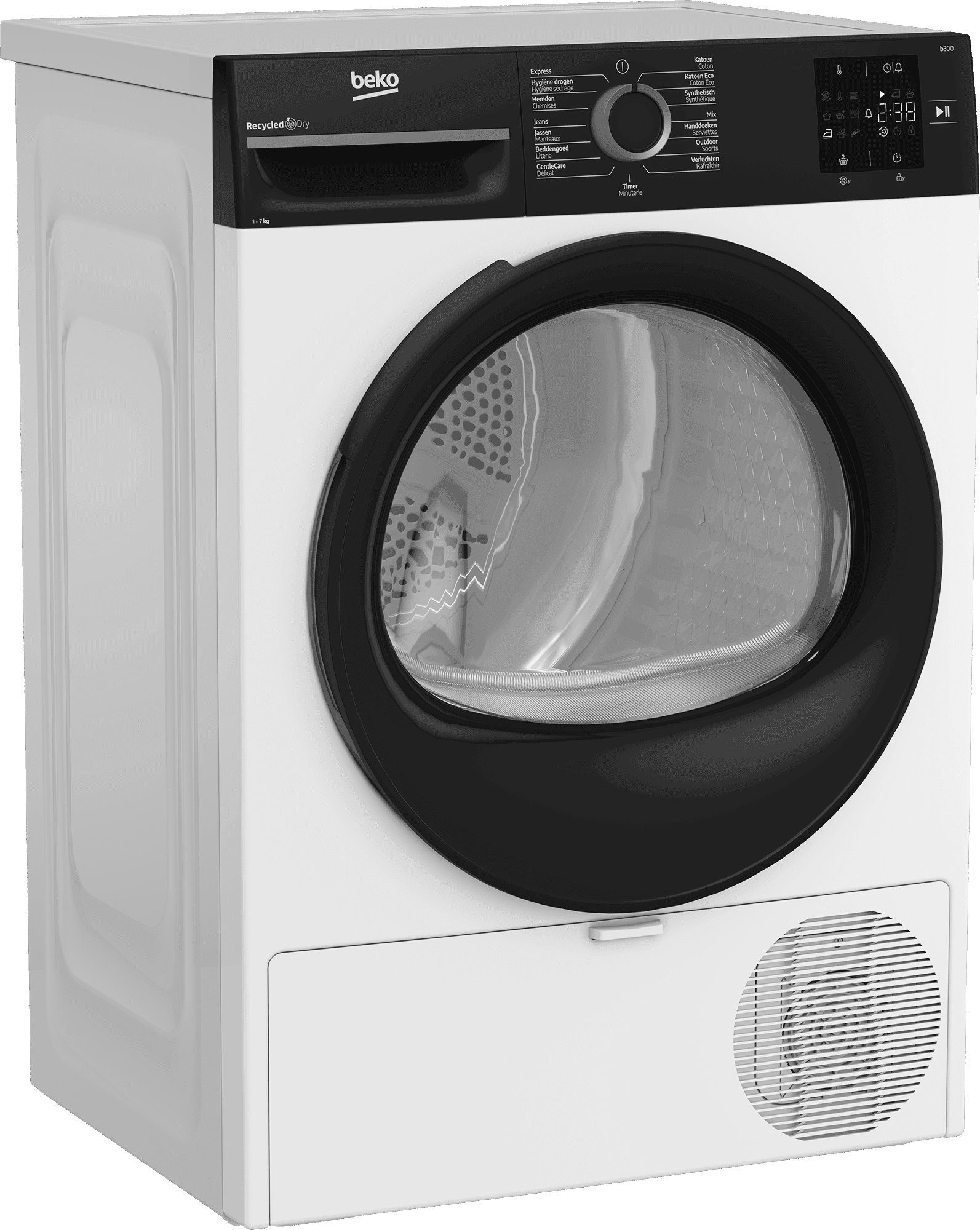 Beko BM3T3722B Warmtepompdroger 7 kg – EcoGentle, Wit