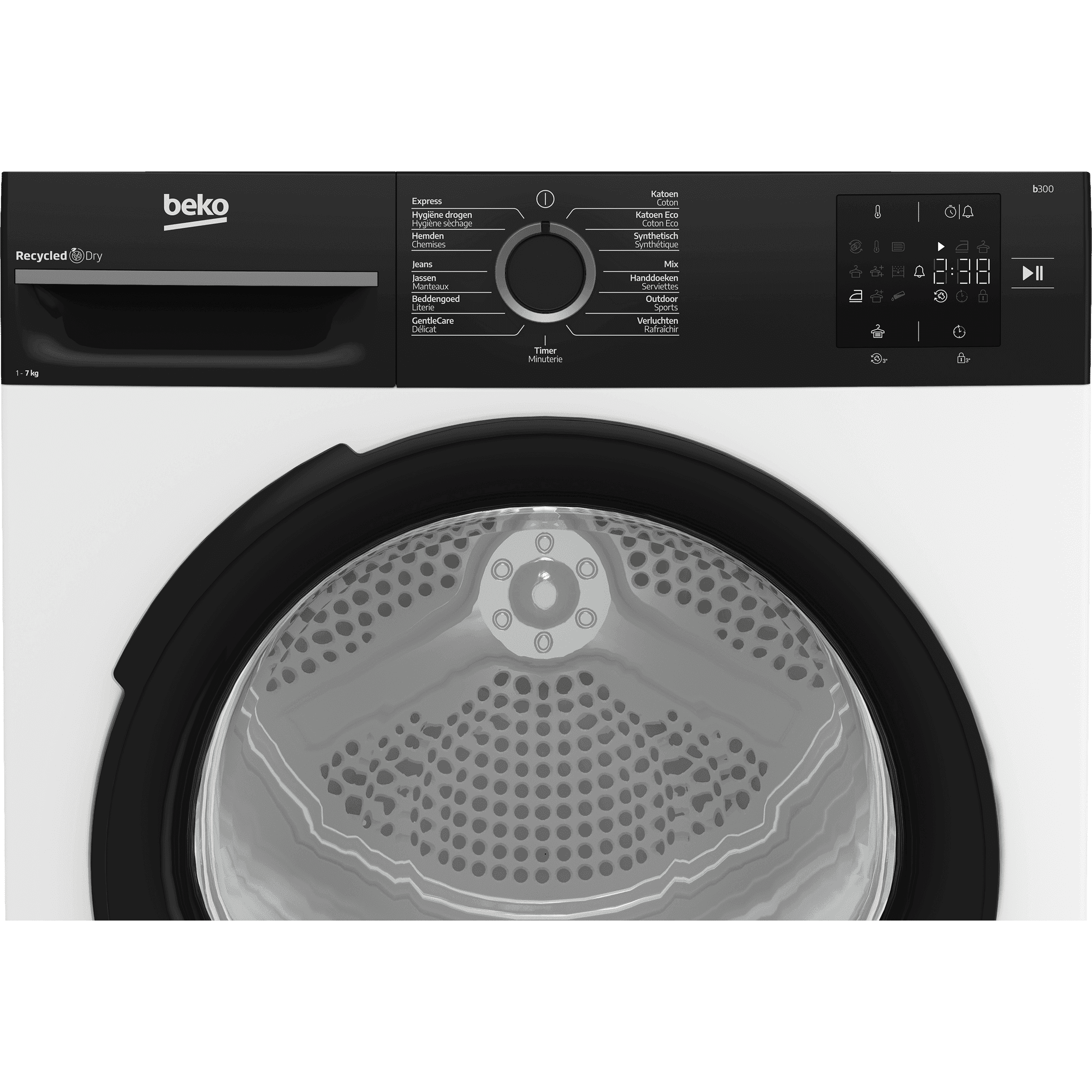 Beko BM3T3722B Warmtepompdroger 7 kg – EcoGentle, Wit