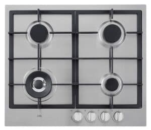 ETNA KG959RVSA Gaskookplaat 59 cm – 4 branders met wokbrander, RVS
