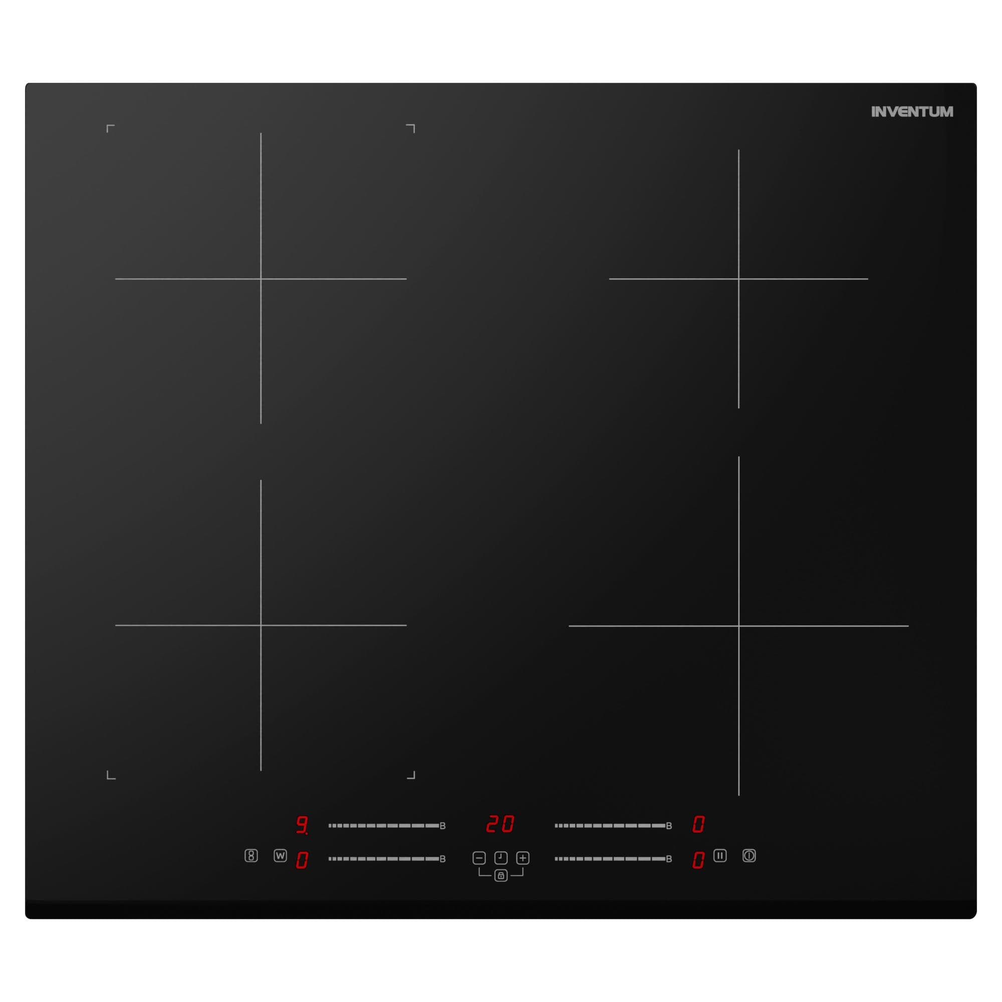 Inventum IKI6035 Inductiekookplaat 60 cm – 4 zones, Bridge, Power Management