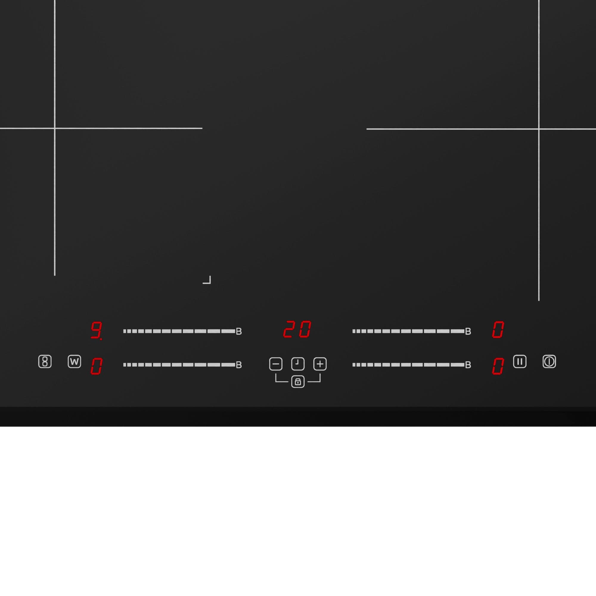 Inventum IKI6035 Inductiekookplaat 60 cm – 4 zones, Bridge, Power Management