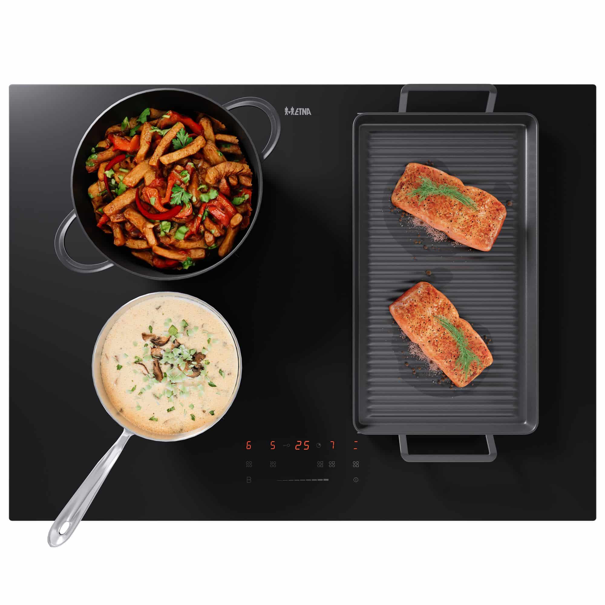 ETNA KIF370ZT Inductiekookplaat 70 cm – Koppelbare Flexzones, Slider