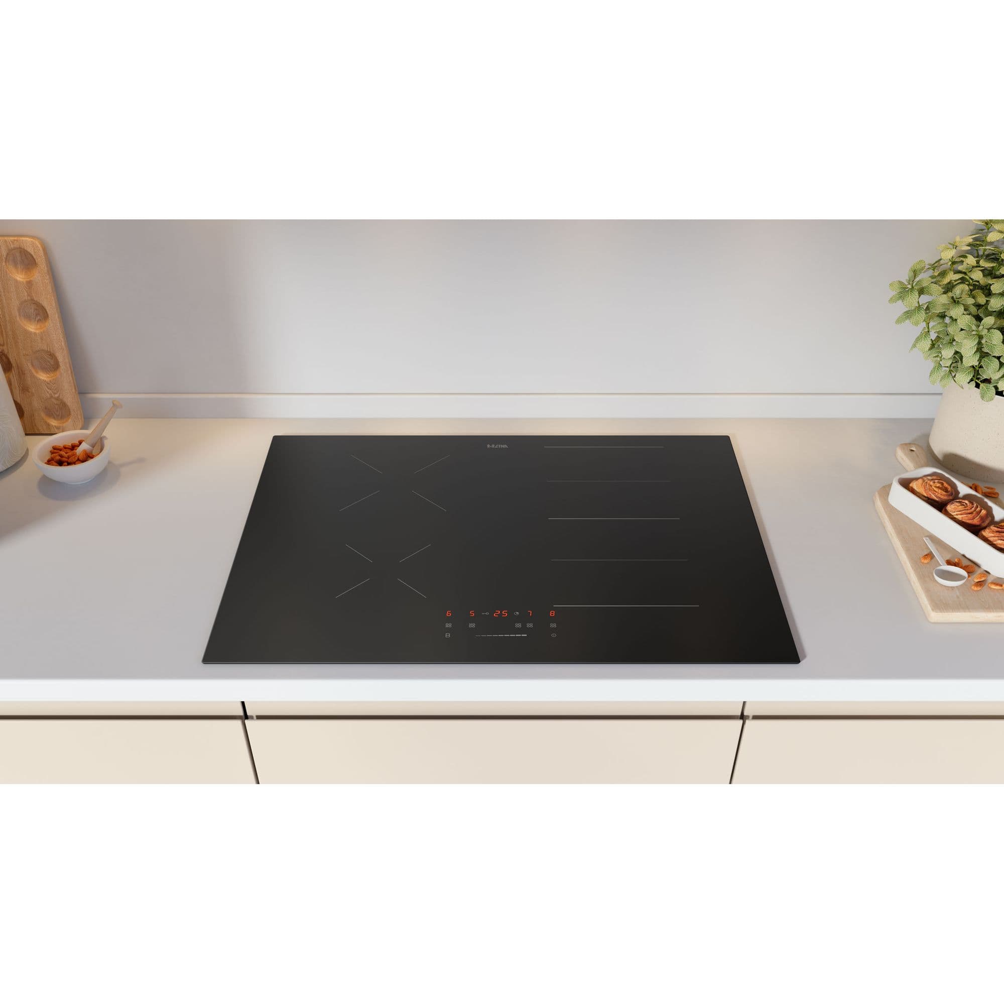 ETNA KIF370ZT Inductiekookplaat 70 cm – Koppelbare Flexzones, Slider